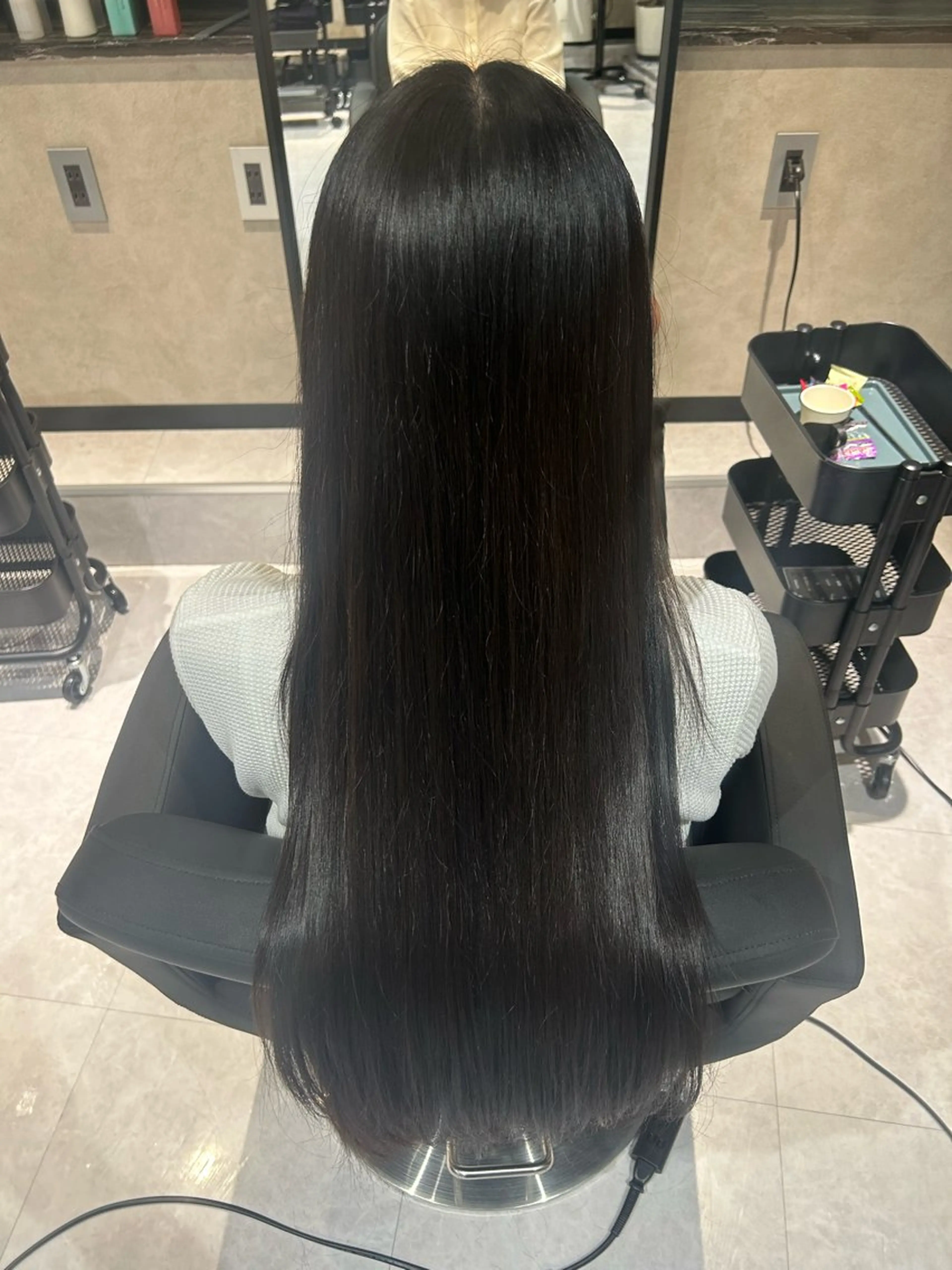 ロング カラー 髪質改善 ロング ヘアカラー トリートメント 《.Xian》ホソミ リクのヘアスタイル