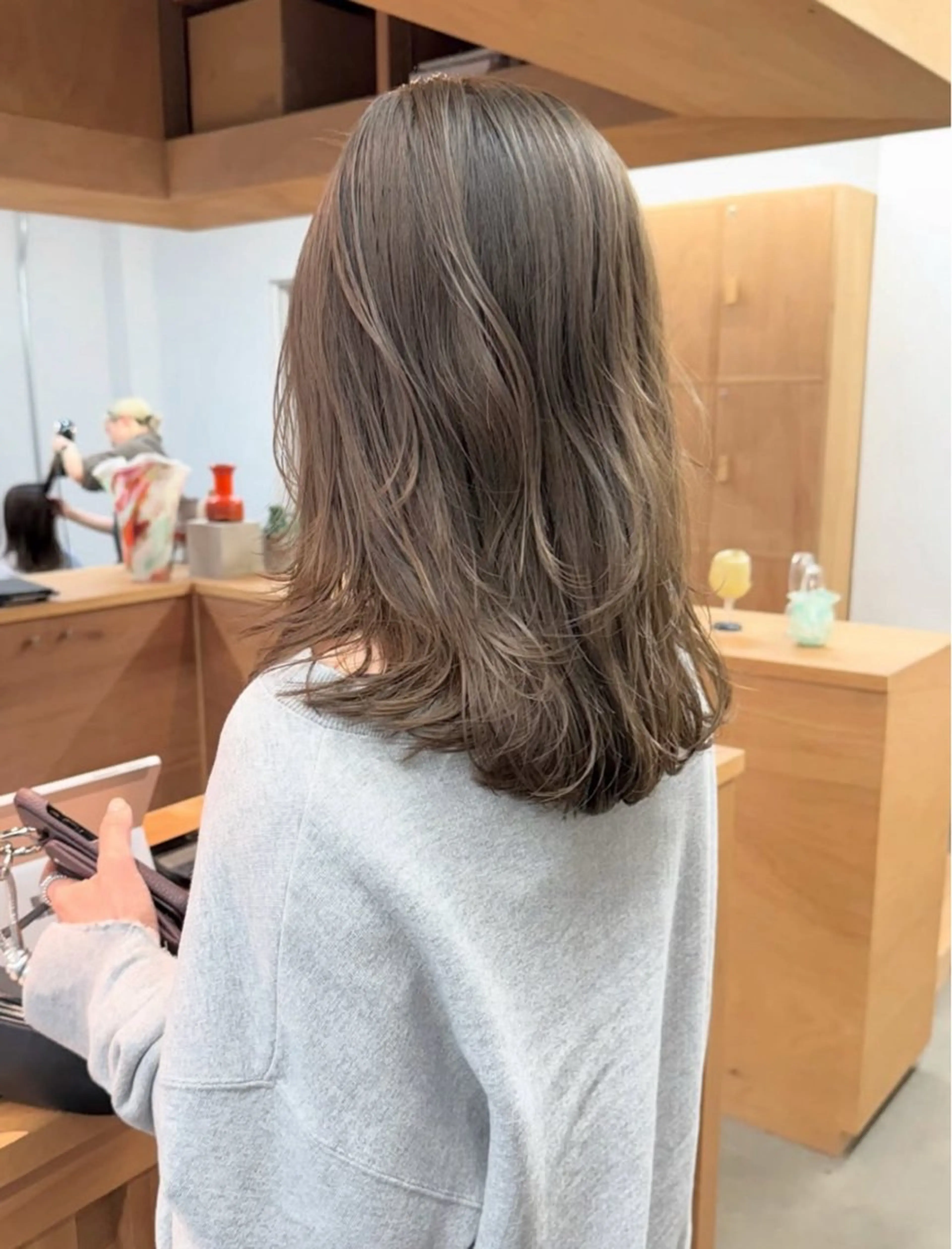 ミディアム カラー ヘアカラー 坂本 圭太朗のヘアスタイル