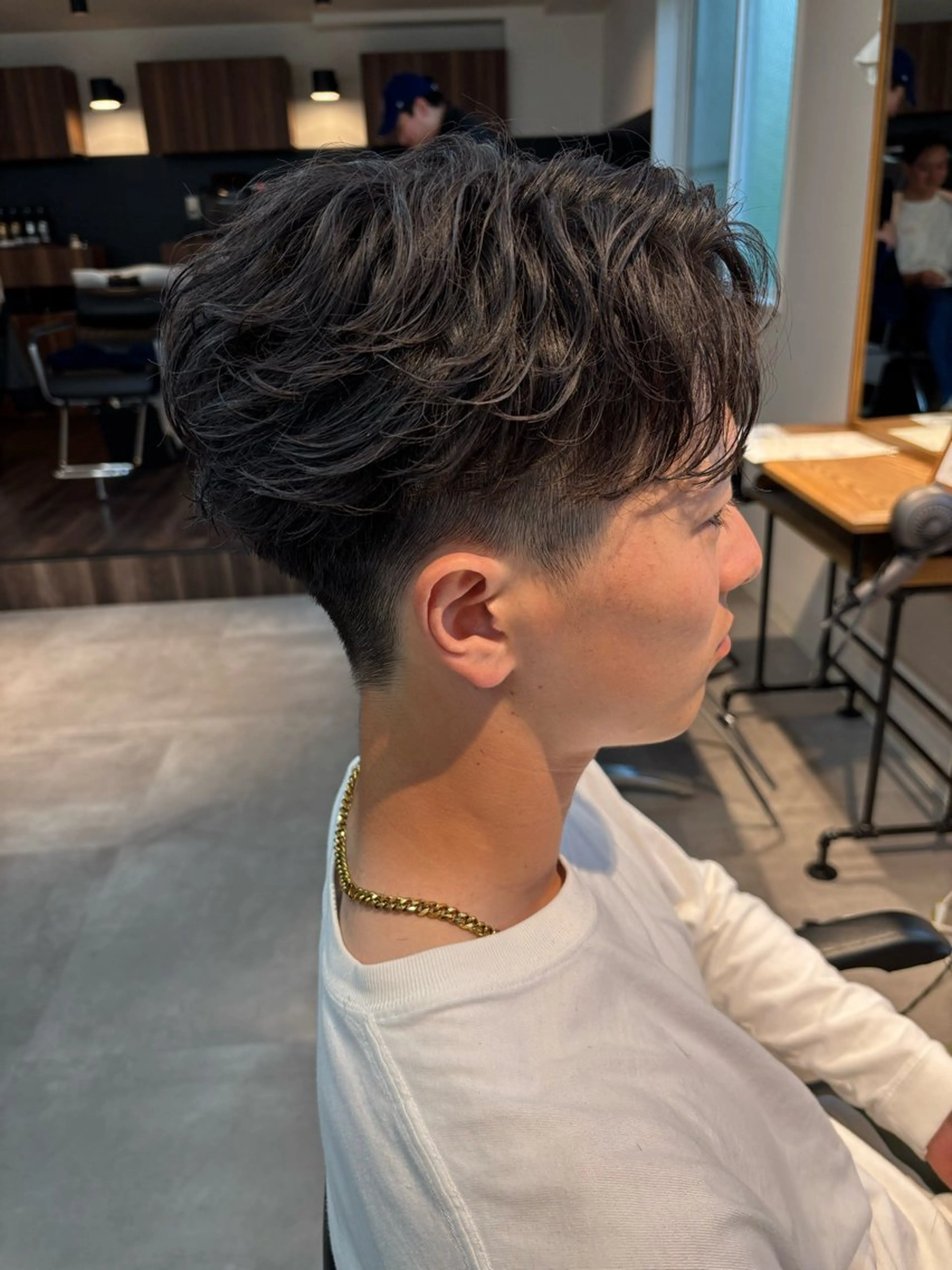 パーマ メンズ フェザーパーマ メンズパーマ カット パーマ 保立/メンズカット 千葉駅フェザーパーマのヘアスタイル