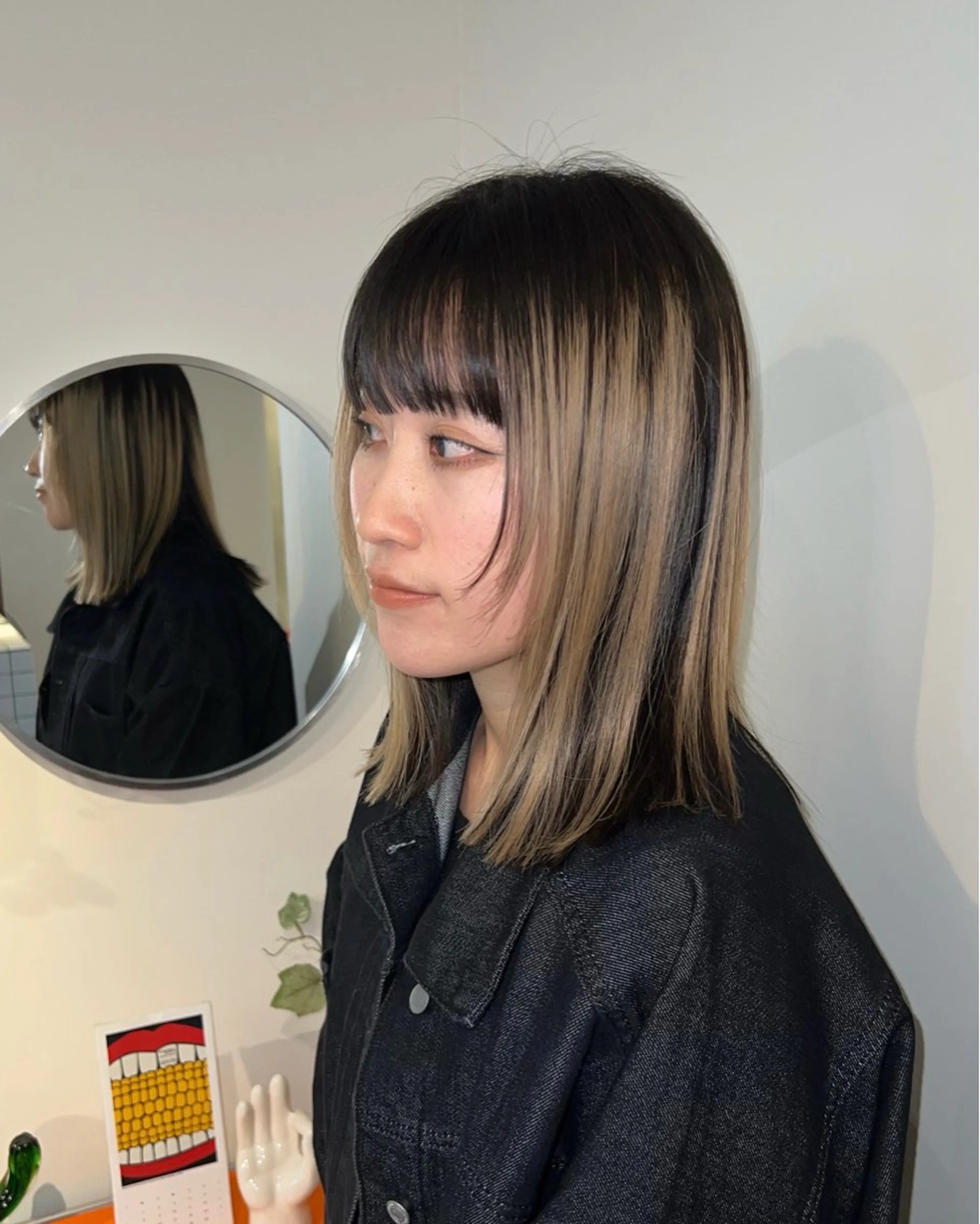 ミディアム 金子 亮のヘアスタイル