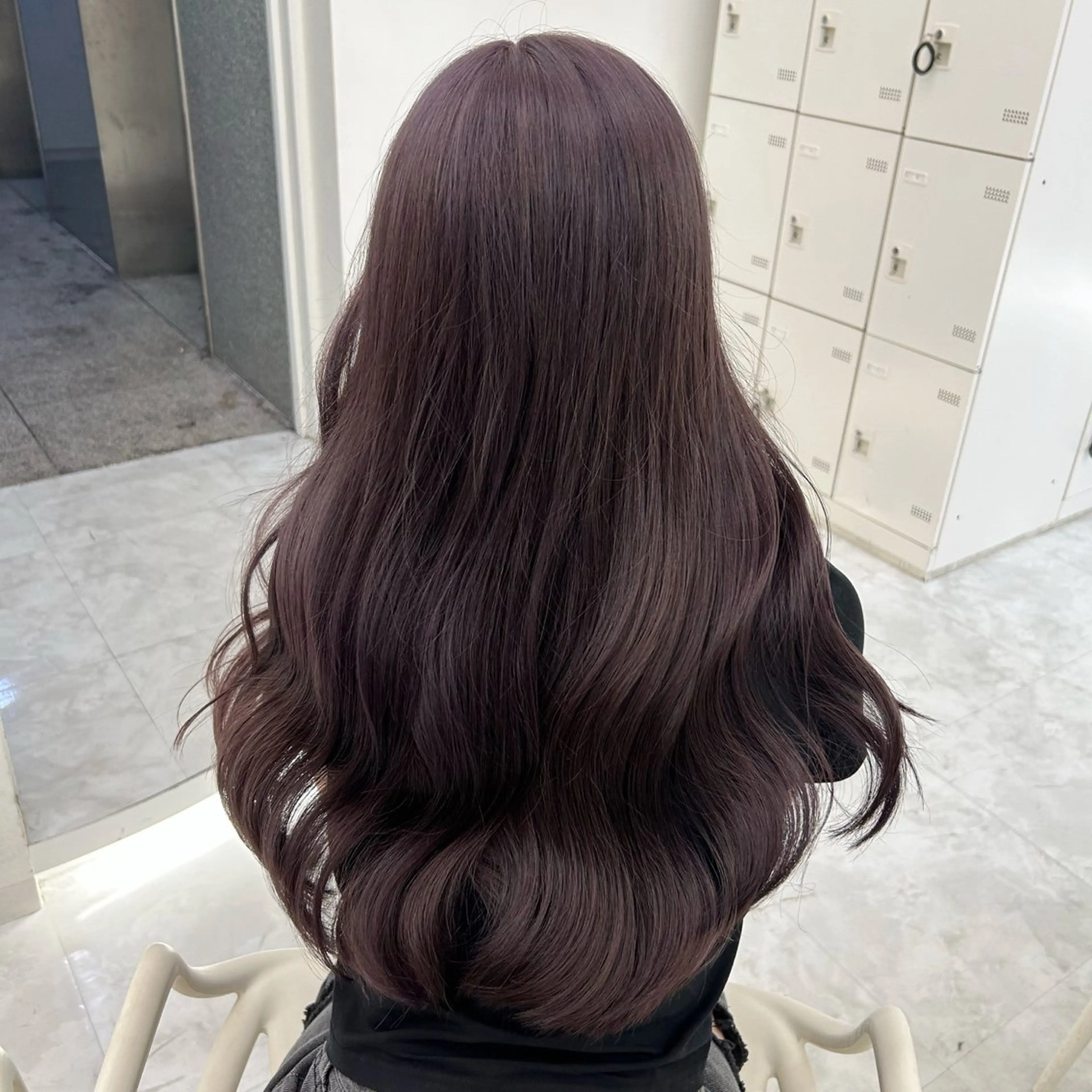 ロング ヘアカラー トリートメント 淡色ラベンダー♡ ニーナ🎀🦙のヘアスタイル