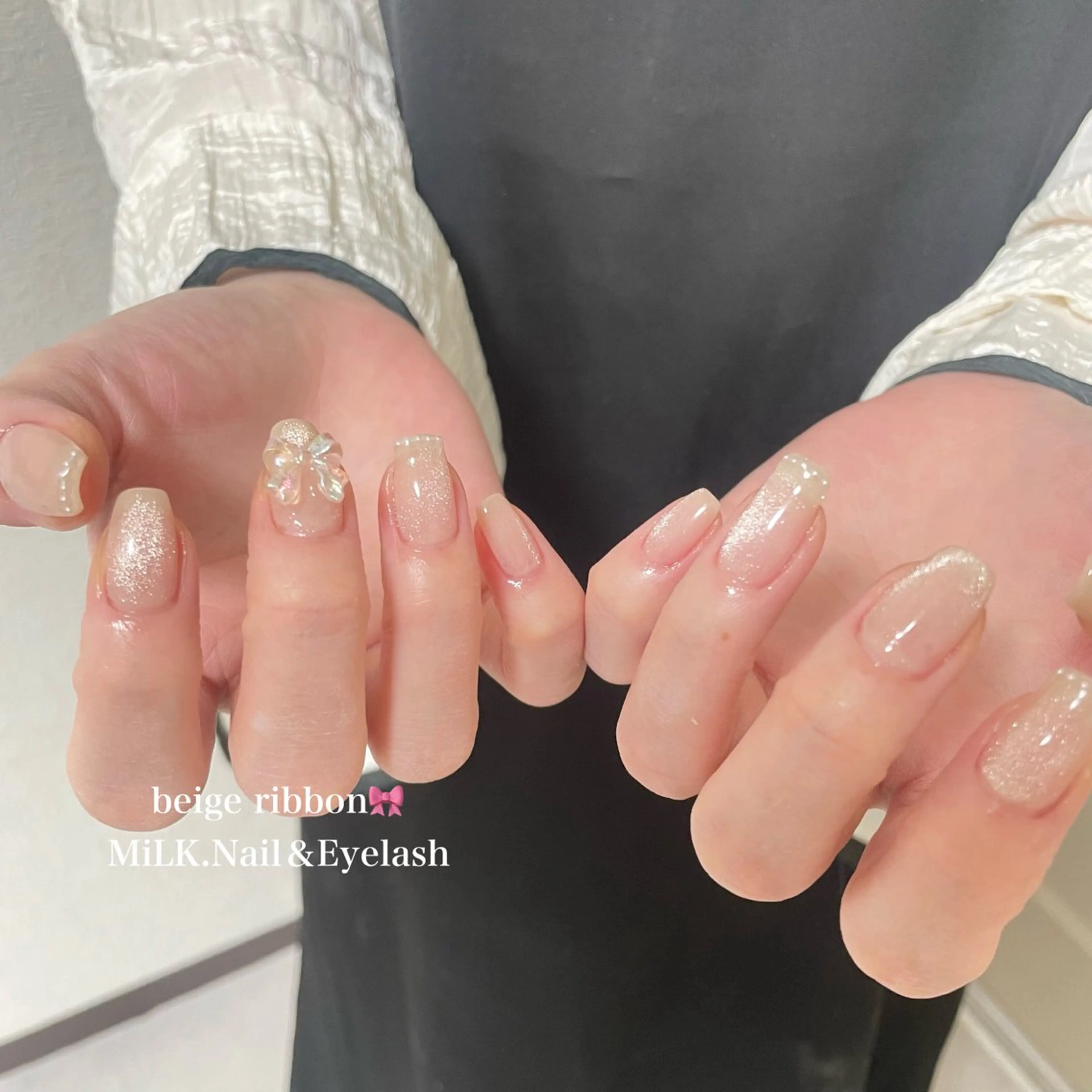 ネイル シンプルネイル ハンドネイル MiLK. Nail&Eyelash所属・MiLK. wakaのマツエク・マツパデザイン