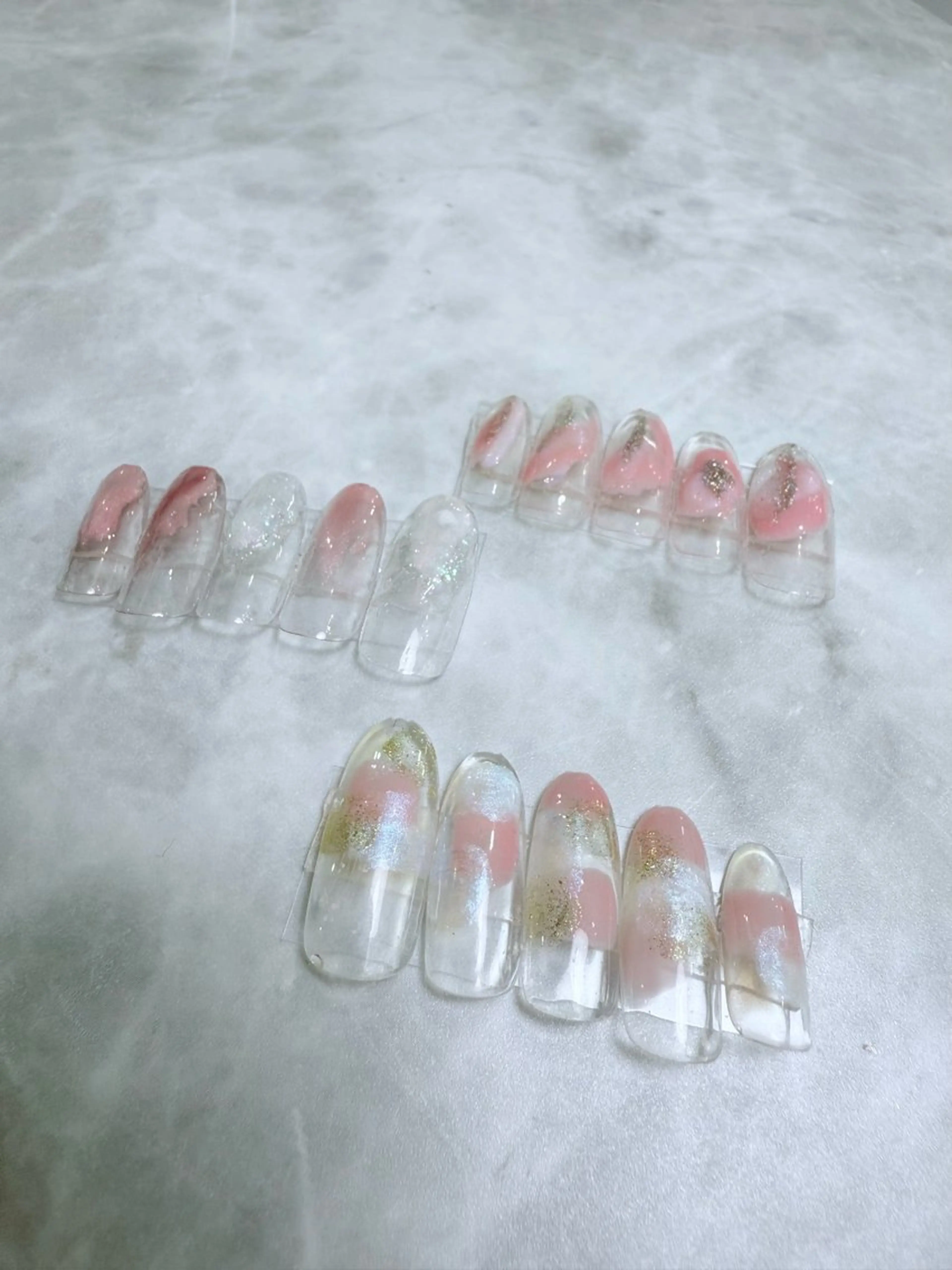 ネイル クリアネイル ジェルネイル ニュアンスネイル LAX／ hiroyoのネイルデザイン