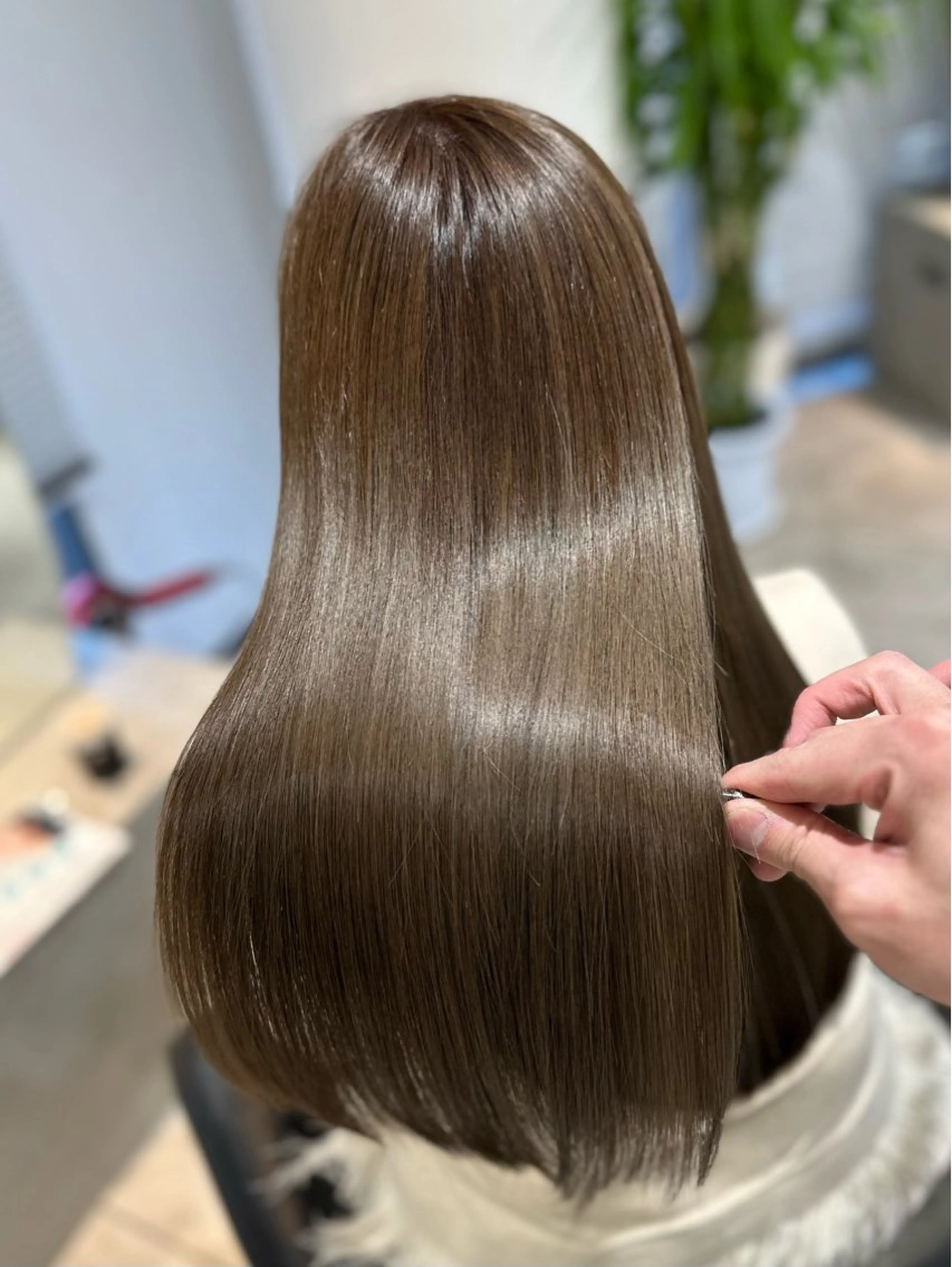 ロング カラー 艶髪🫧‪🎀 岡由紀乃のヘアスタイル