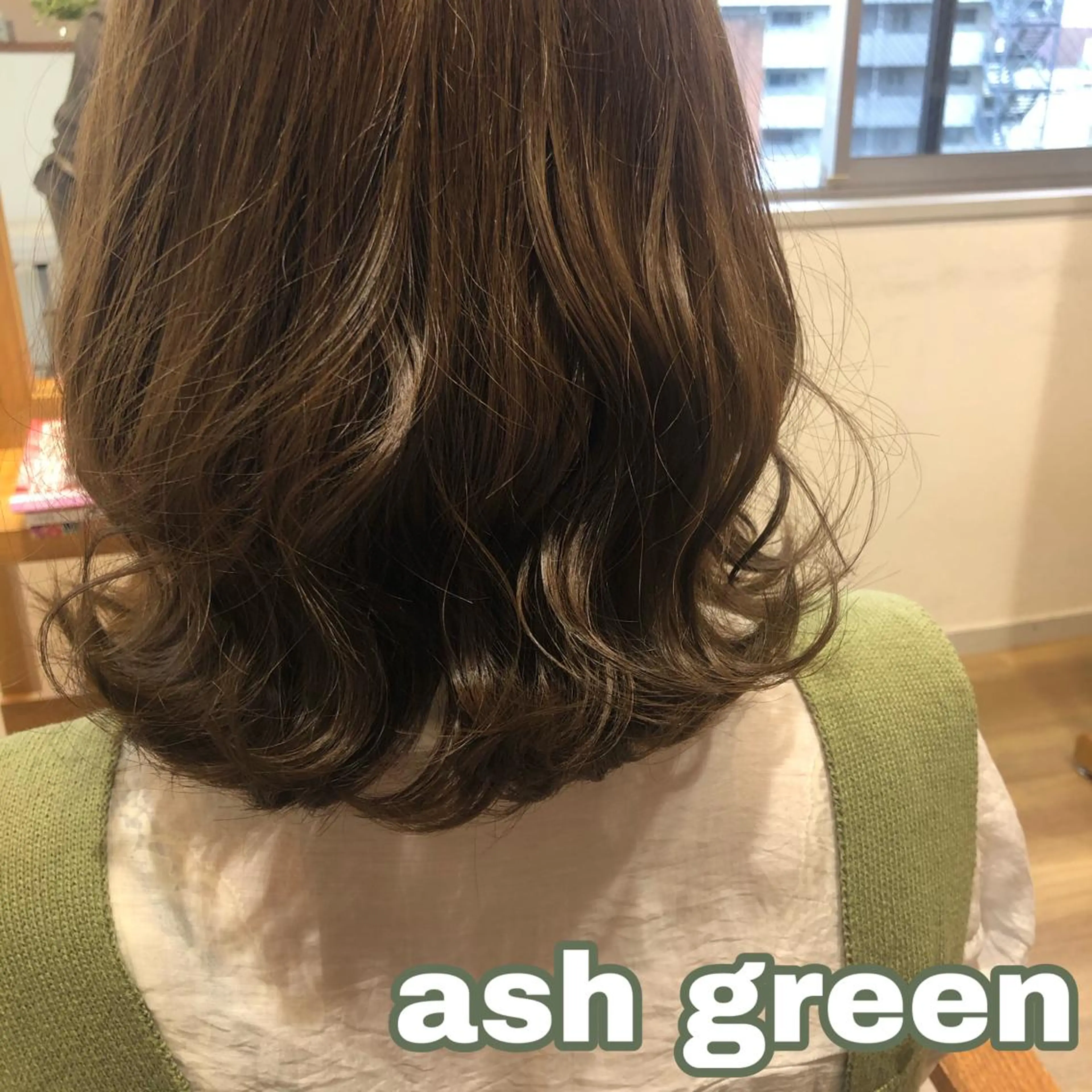 ミディアム カラー アッシュ なつき/艶ピンク/ girly hairのヘアスタイル