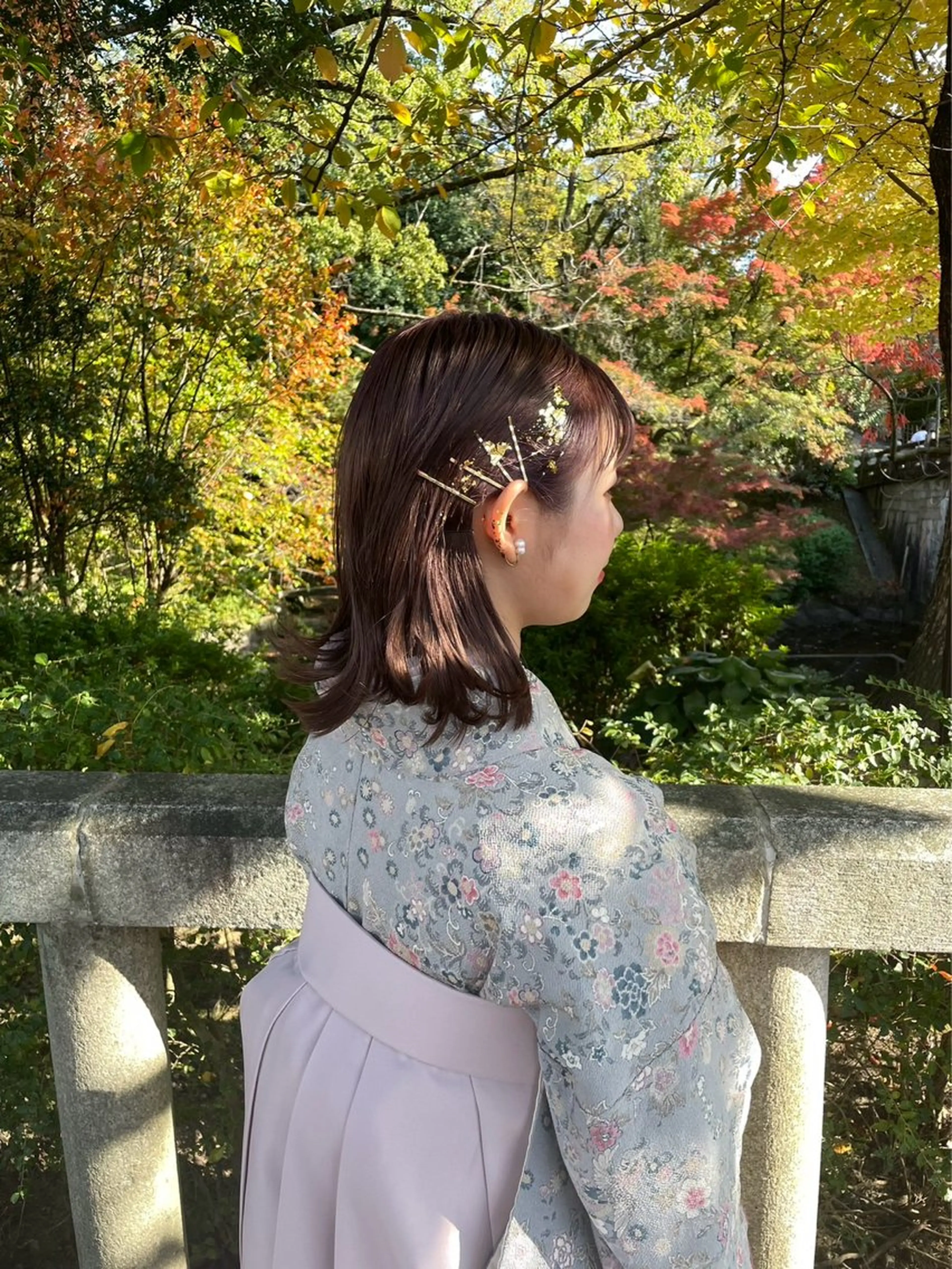 ヘアアレンジ 成人式 ボブ 卒業式のヘアスタイル ダブルカラーVia/ airi♡のヘアスタイル