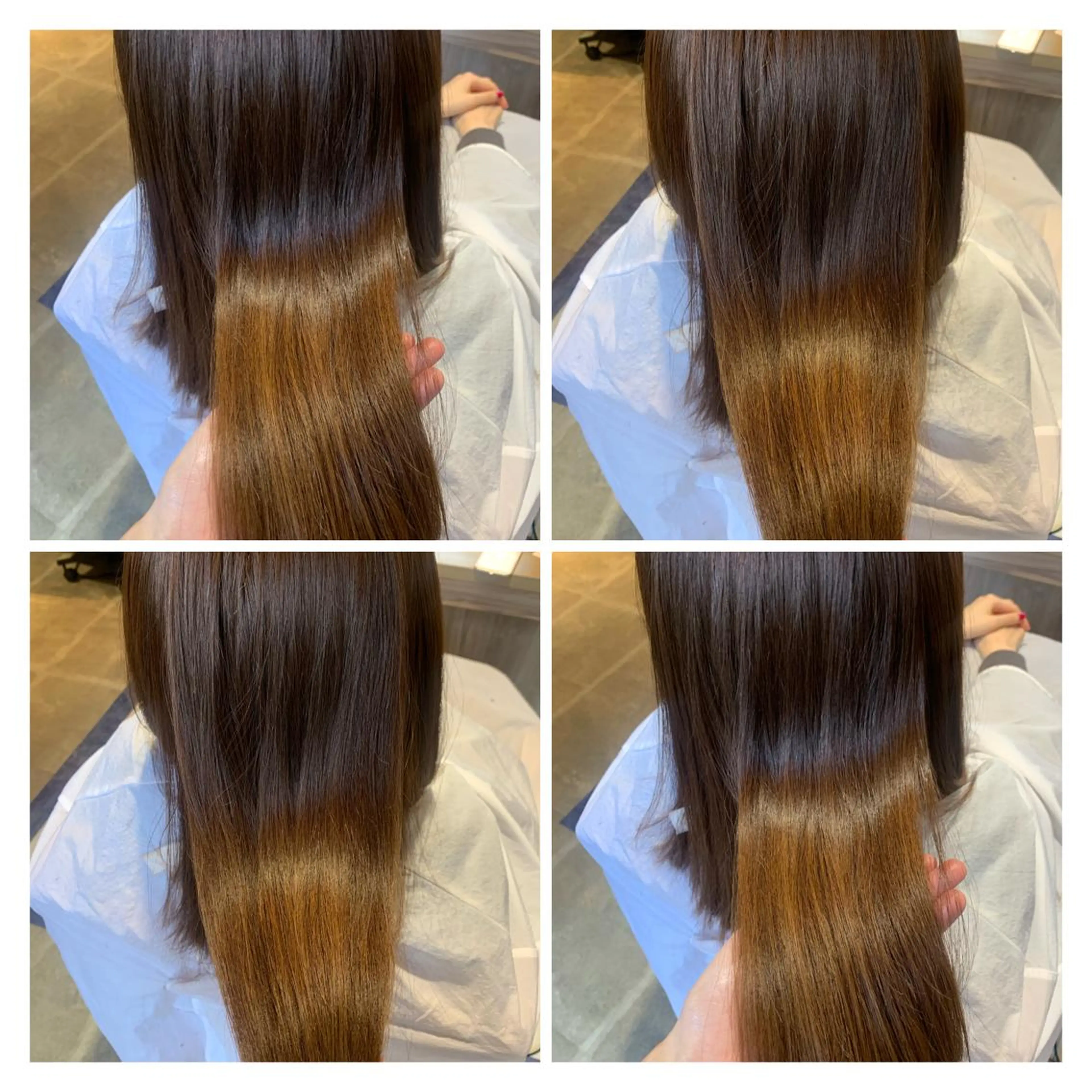 セミロング カラー カット ヘアカラー トリートメント 髪質改善艶髪 ℍ𝔸ℝ𝕌𝕂𝔸のヘアスタイル