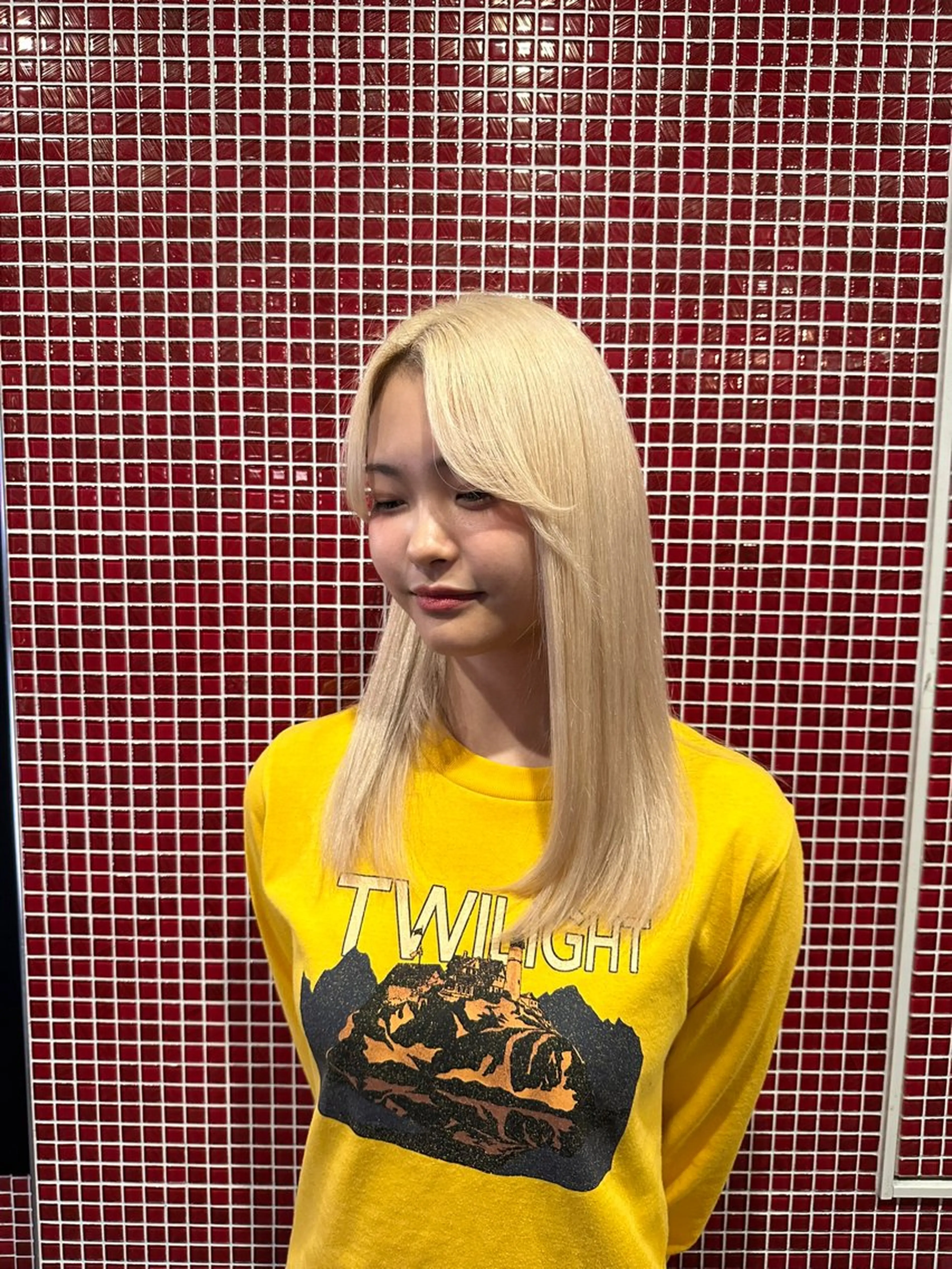 セミロング 上村 颯のヘアスタイル