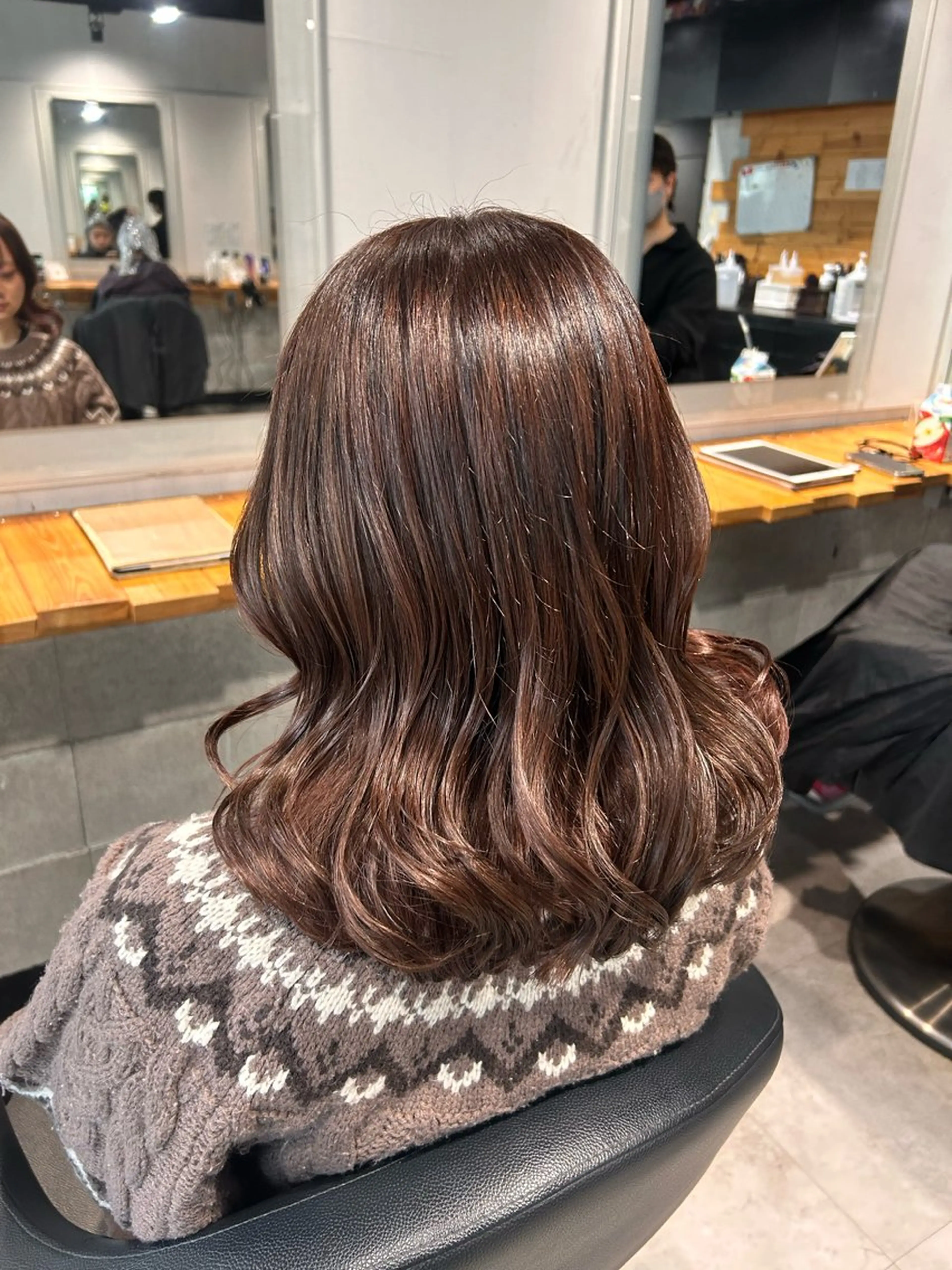 セミロング カット ヘアカラー トリートメント ヘッドスパ 韓国Style♡ Nanami🇰🇷のヘアスタイル