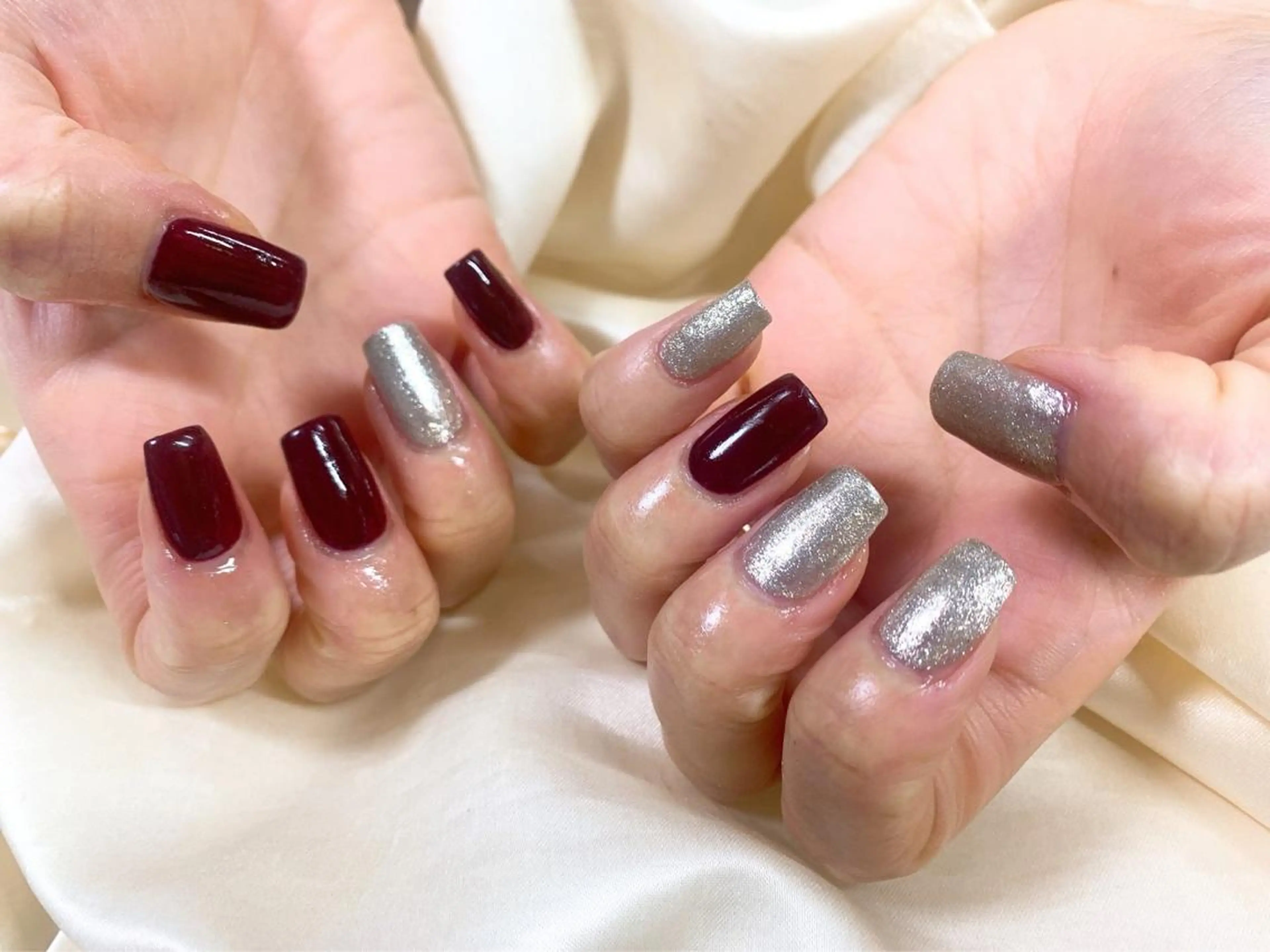 ネイル フットネイル ジェルネイル 韓国ネイル マグネットネイル ミラーネイル Mogu nail 二子玉川のネイルデザイン