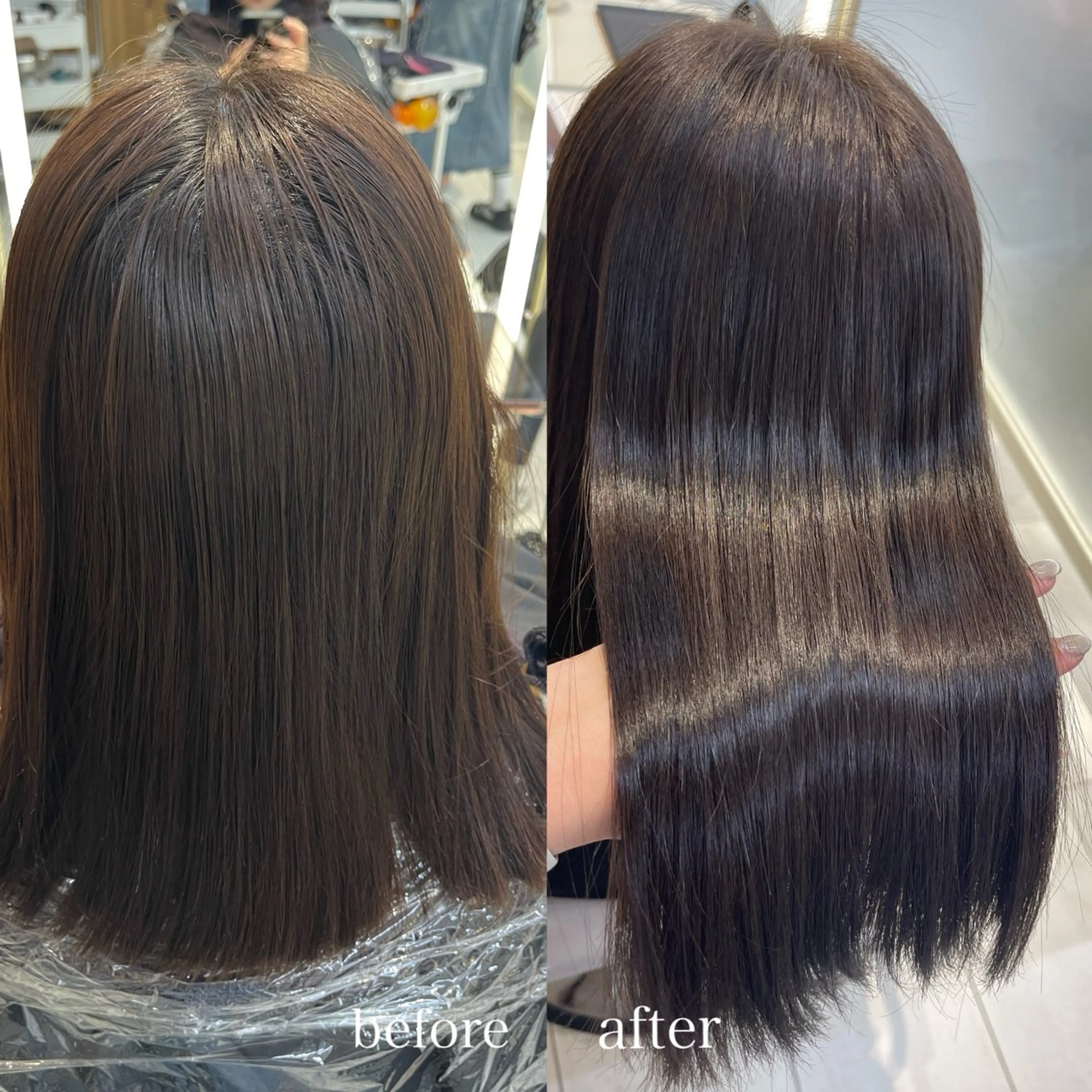ミディアム カラー Hina🤎ベージュ 、グレージュ🤎のヘアスタイル