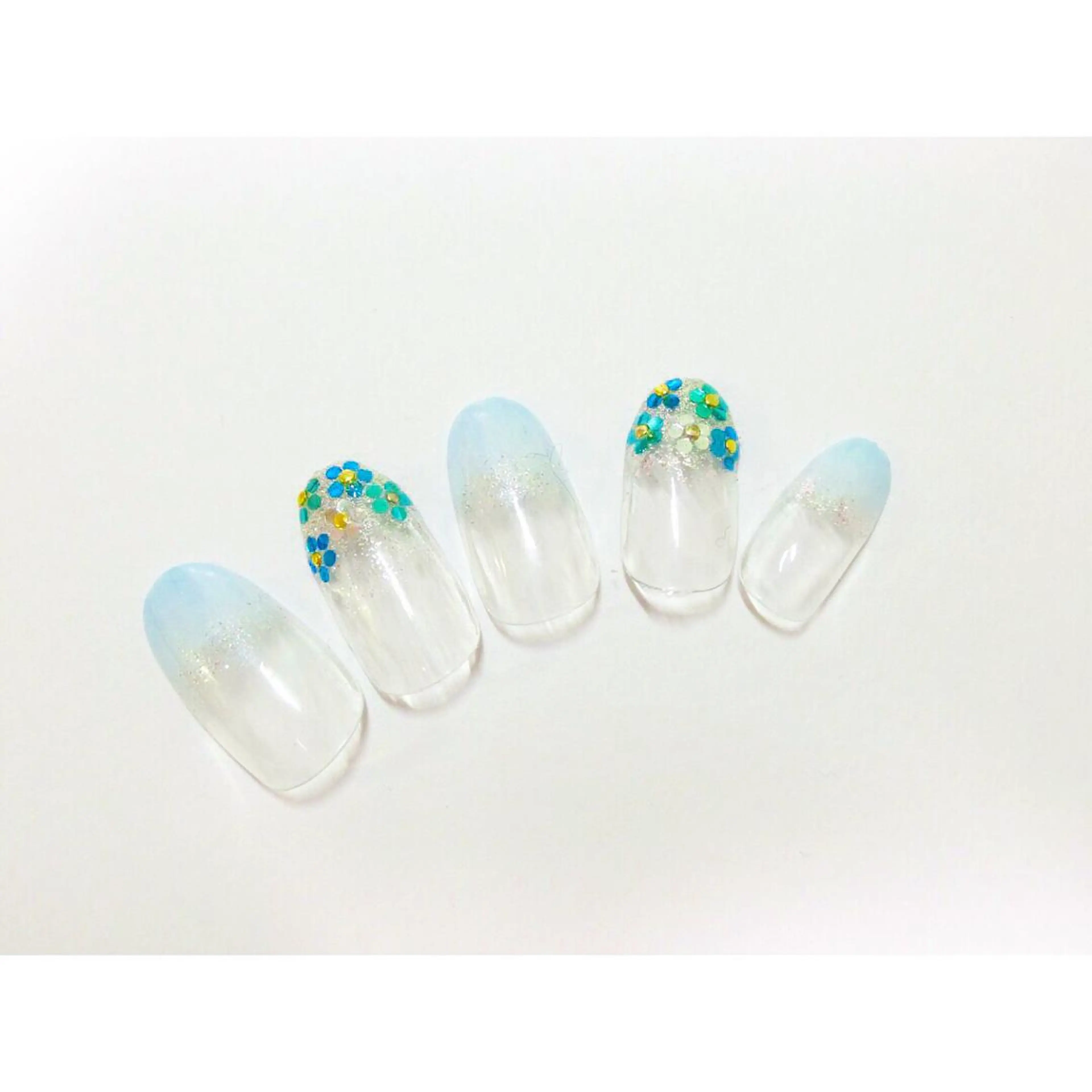 ネイル 痛ネイル/ワンホン/ フィルイン/長さだしのネイルデザイン