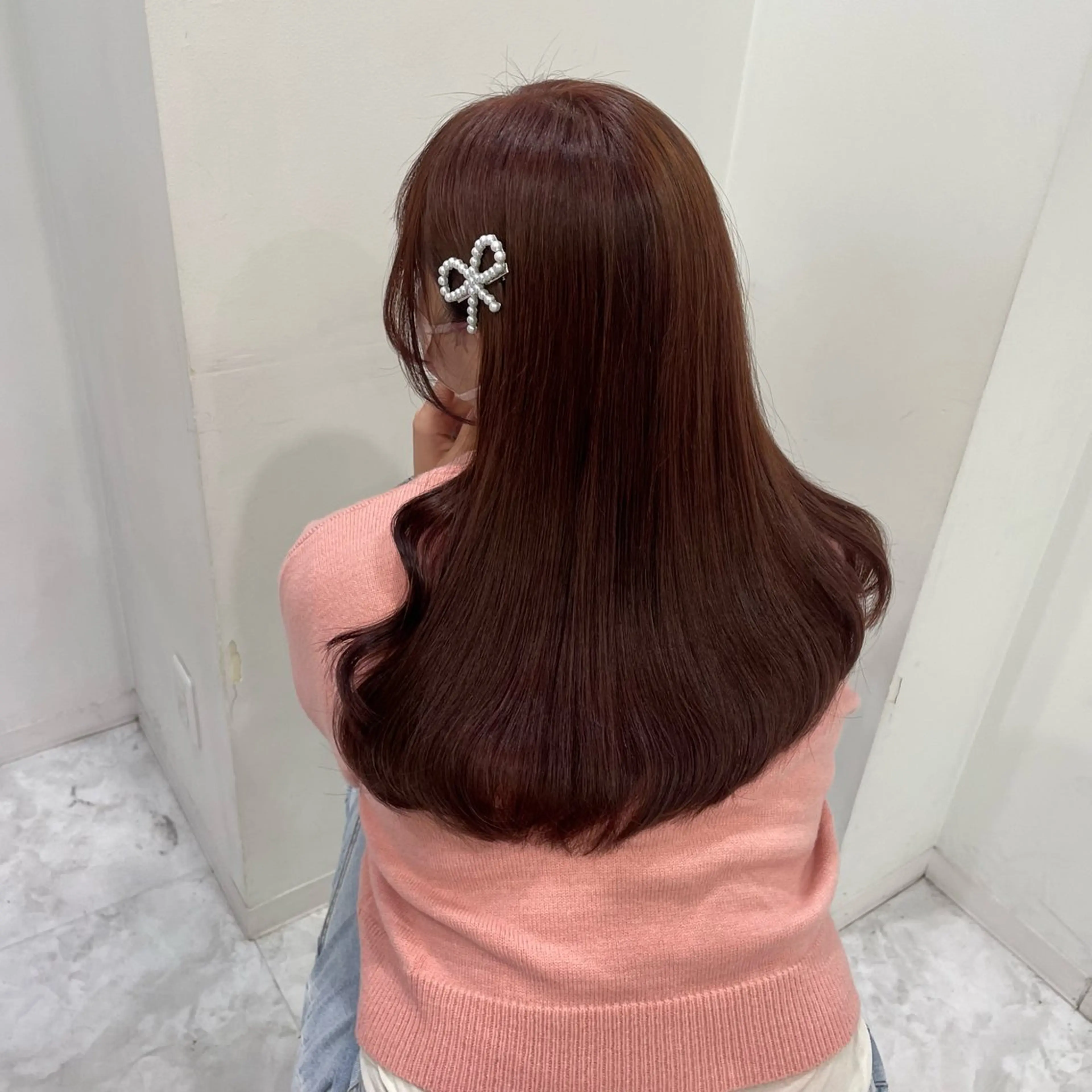 カラー ヘアカラー トリートメント ガーリー/暖色カラー 🎀MEARI🩰のヘアスタイル