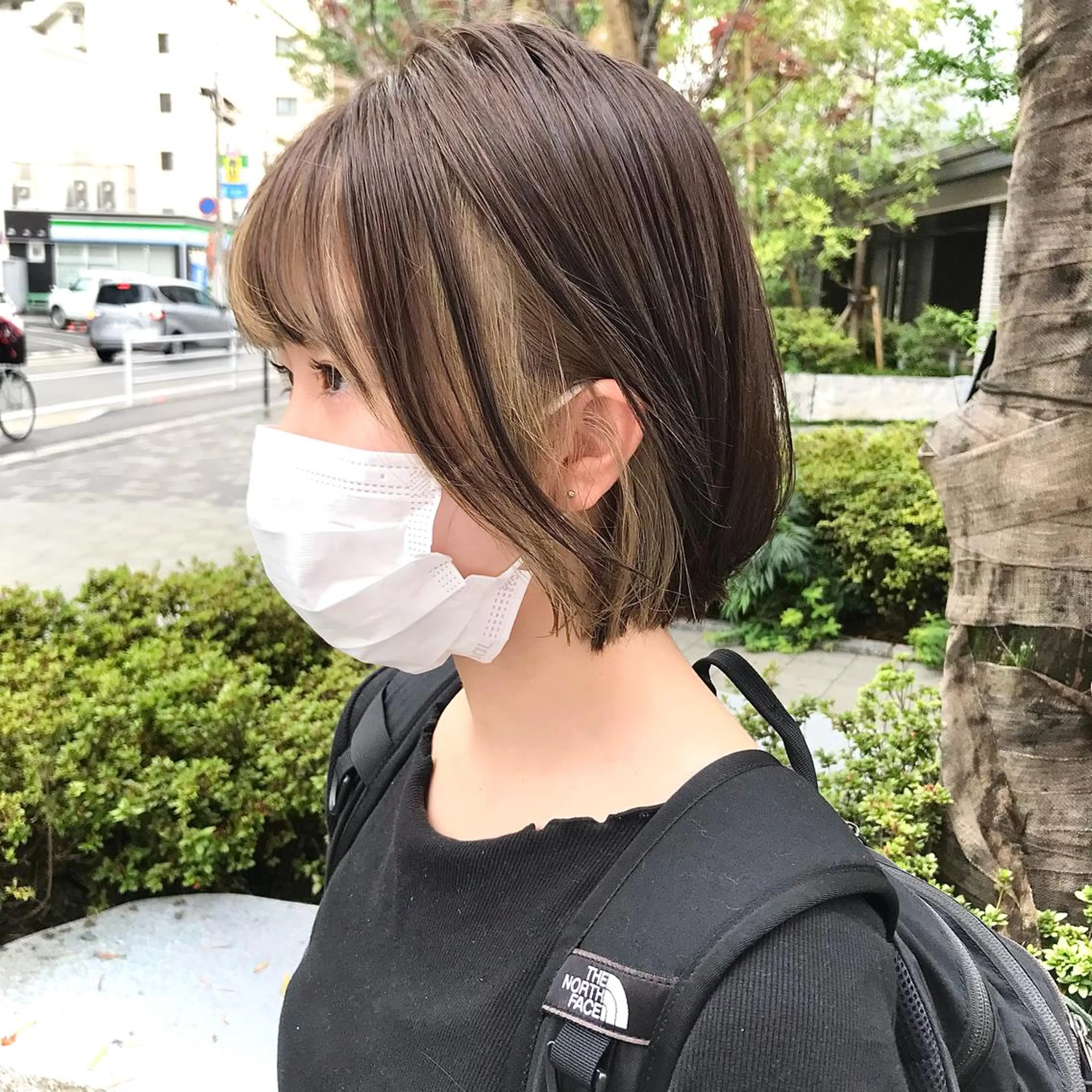 ショート カラー ショートボブ アディクシーカラー ブリーチ ケアブリーチ 透明感カラー ヘアカラー トリートメント 松田 卓也のヘアスタイル