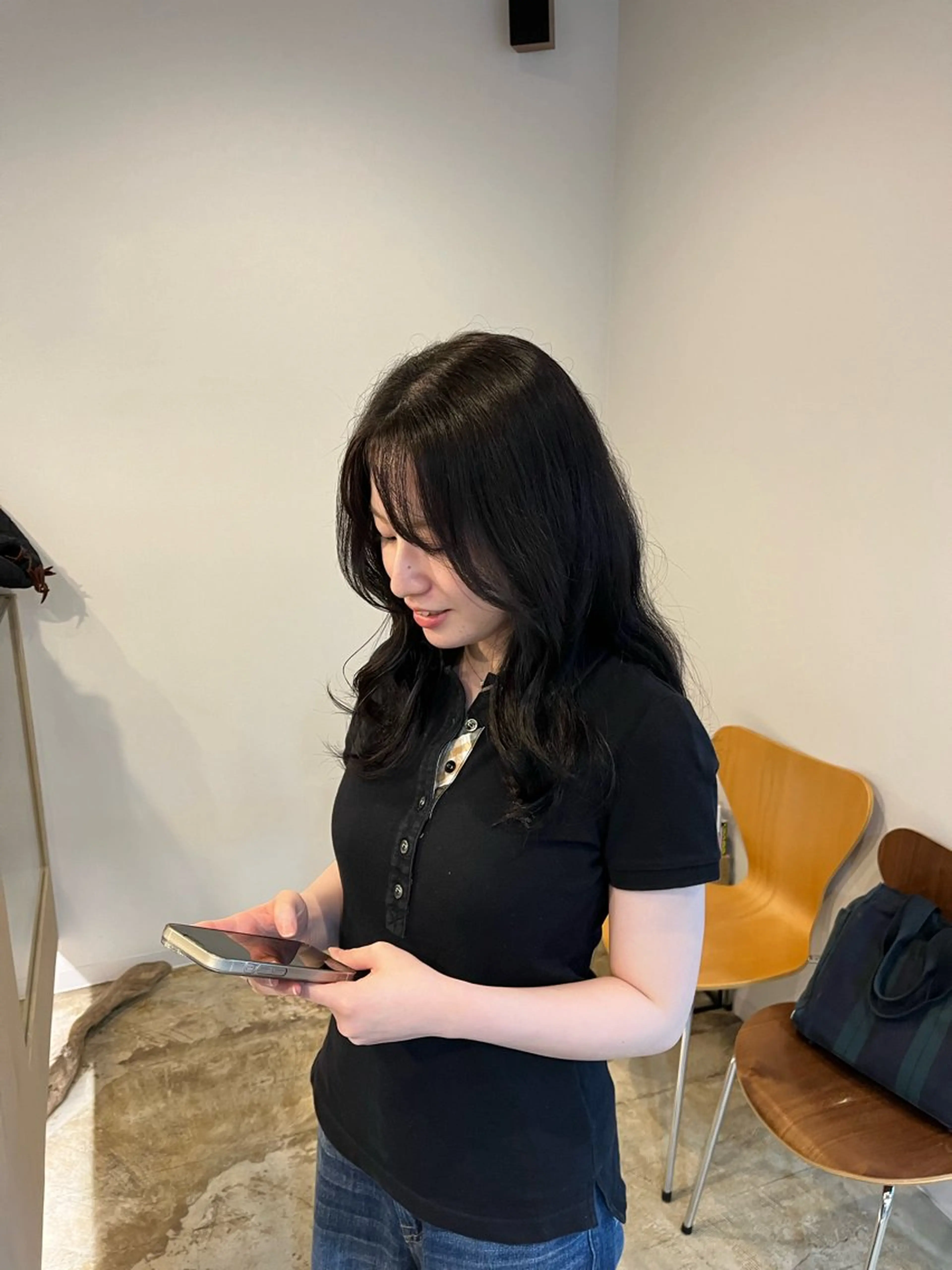 ミディアム カラー 坂本 加奈のヘアスタイル