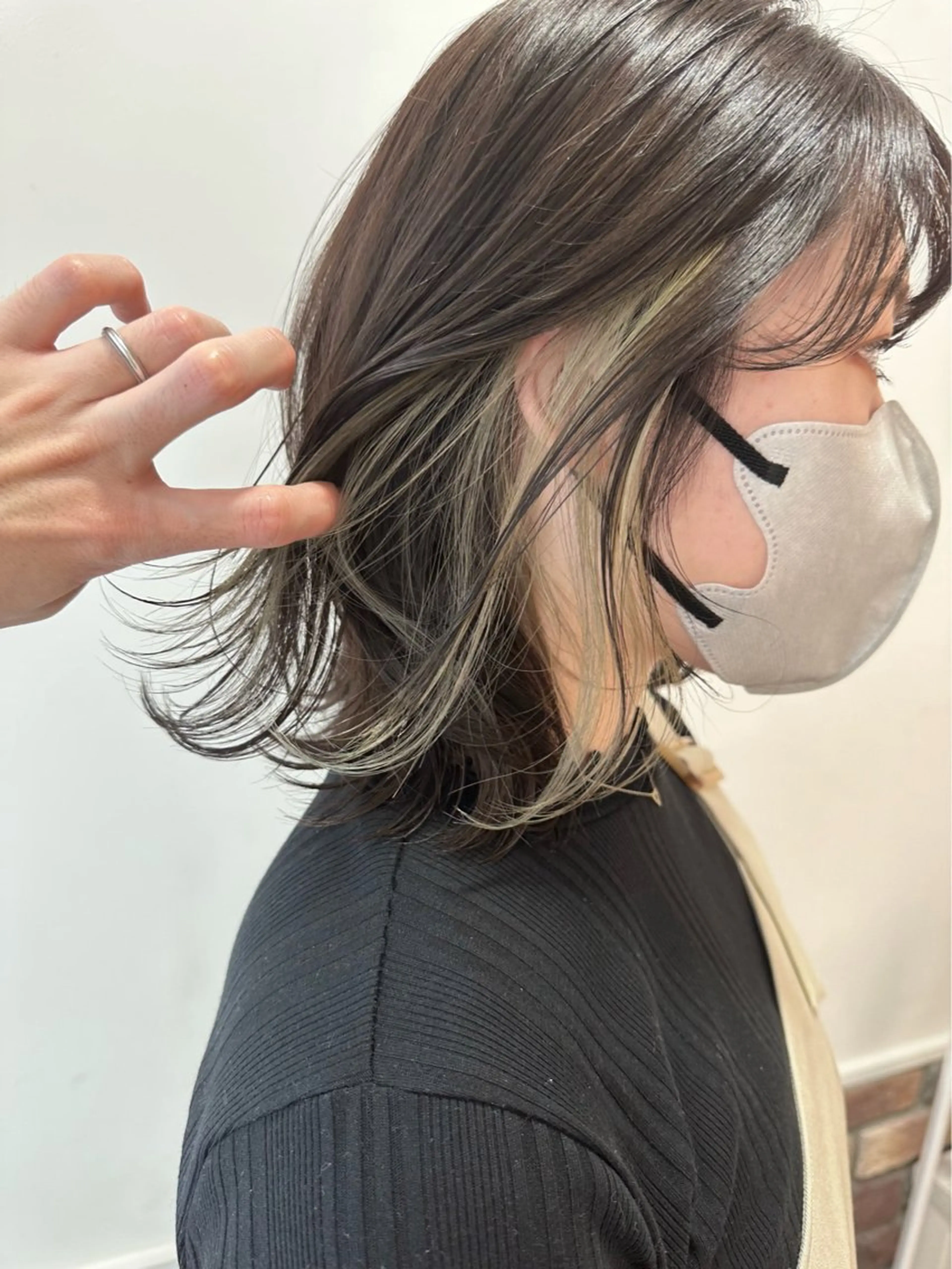 ミディアム カラー 増渕 駿介のヘアスタイル