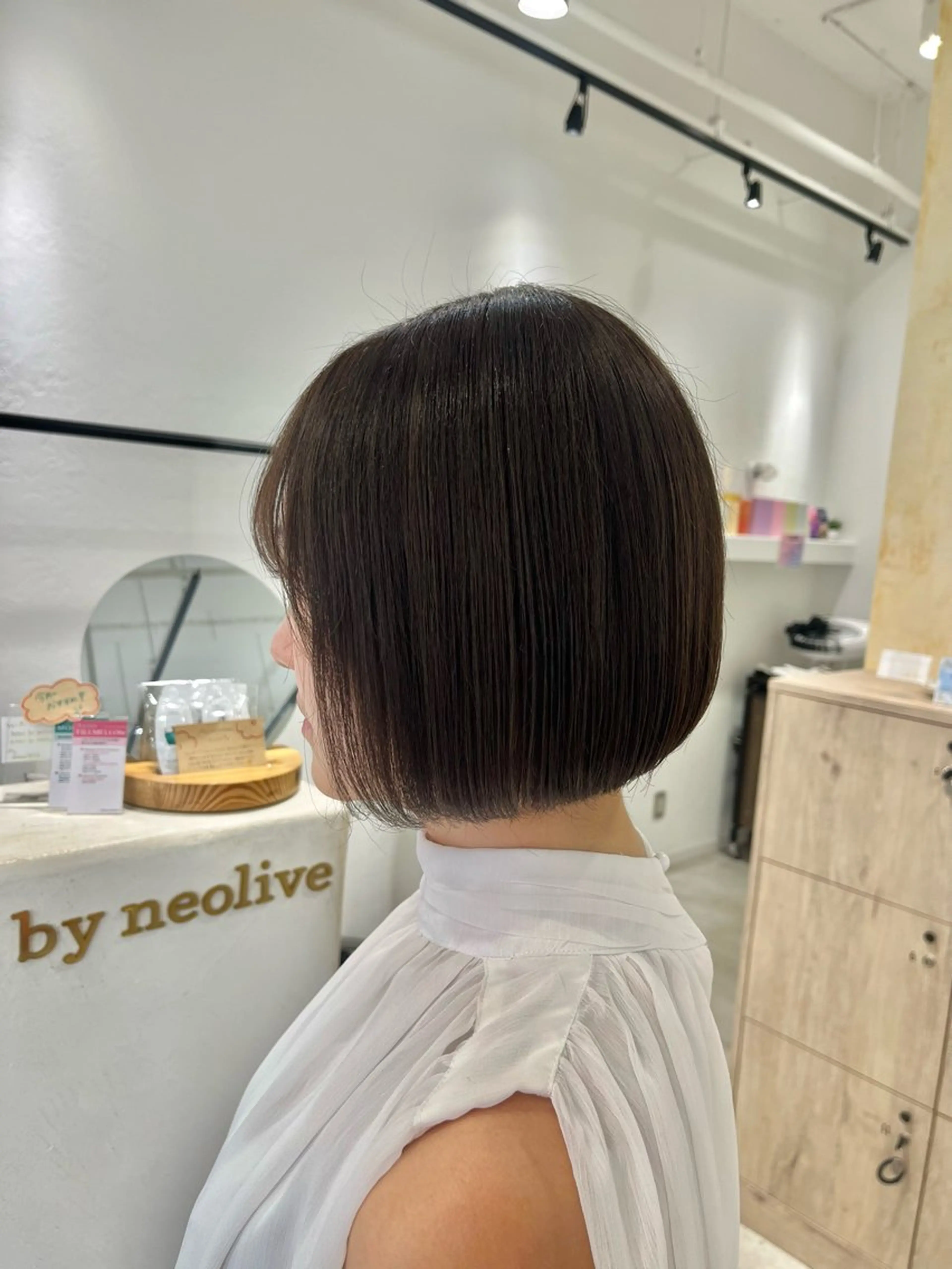 ショート カラー カット ヘアカラー トリートメント ボブ/美髪矯正 /佐藤　奈巳のヘアスタイル