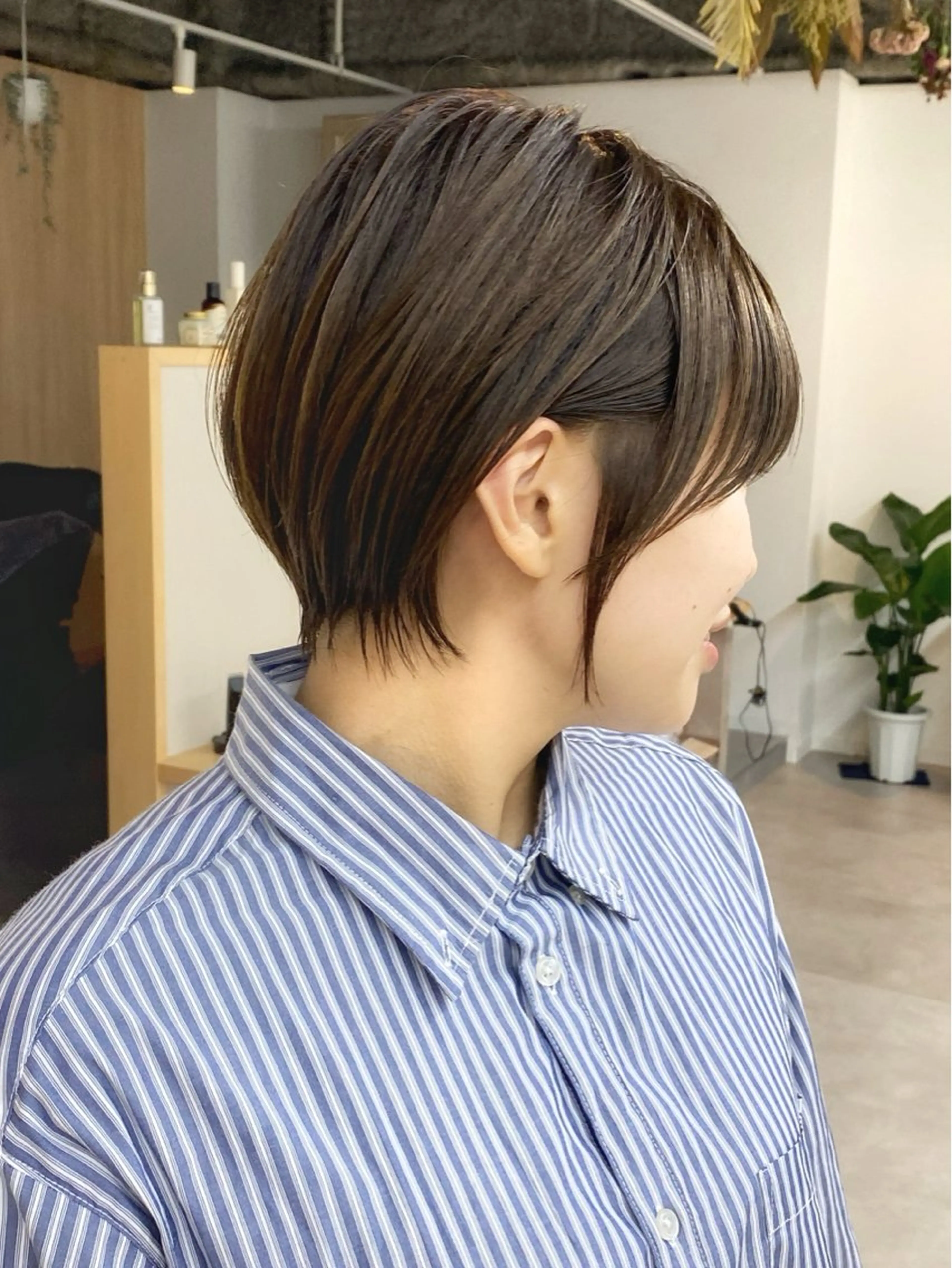 ショート カラー ショートボブ グレージュ ボブ ショートヘア ウルフカット ショート/ハイライト /白髪ぼかし🌿松本のヘアスタイル