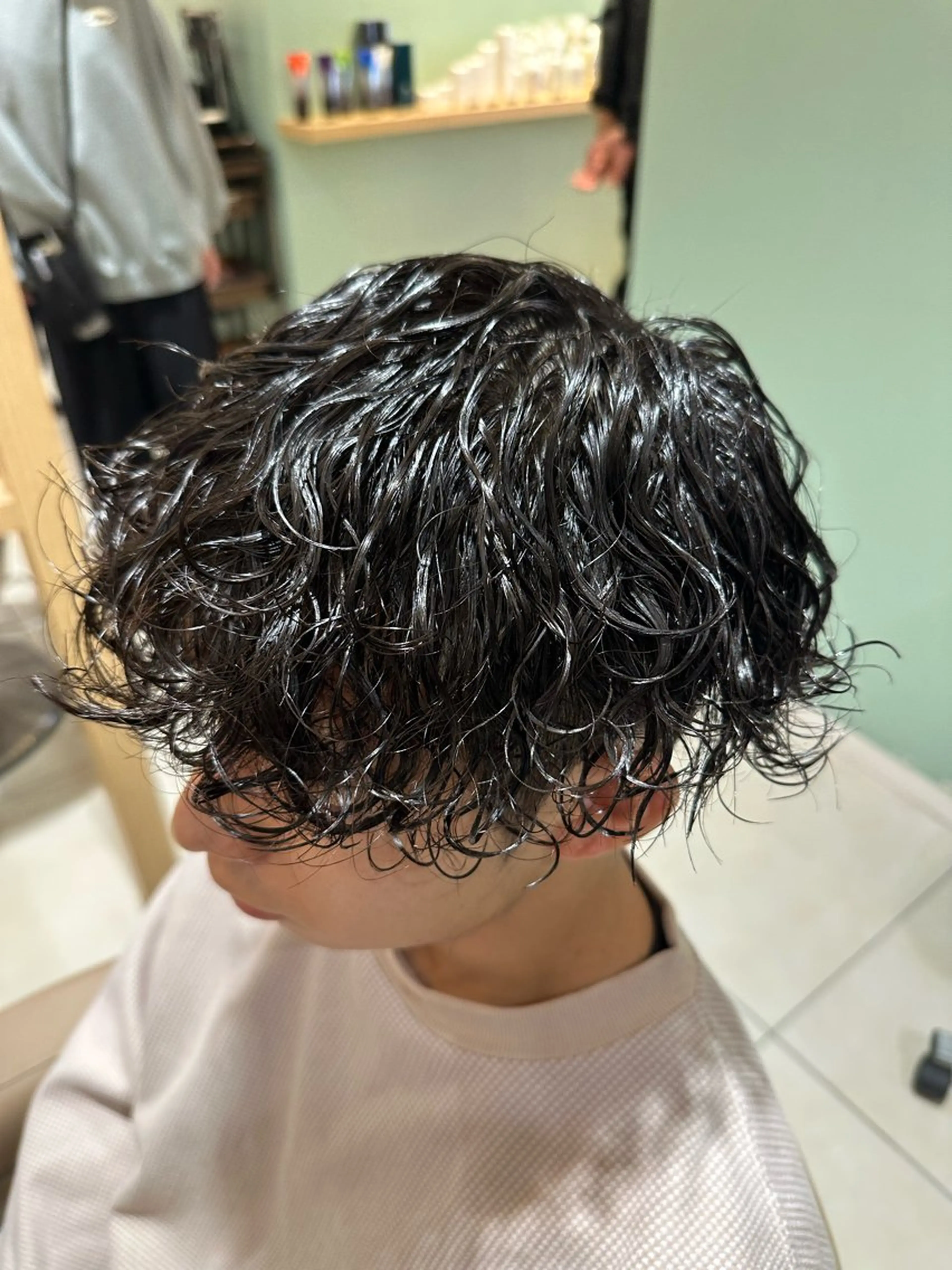 パーマ メンズ カット パーマ LUCE鶴川所属・メンズ特化💫 エイヤのヘアスタイル
