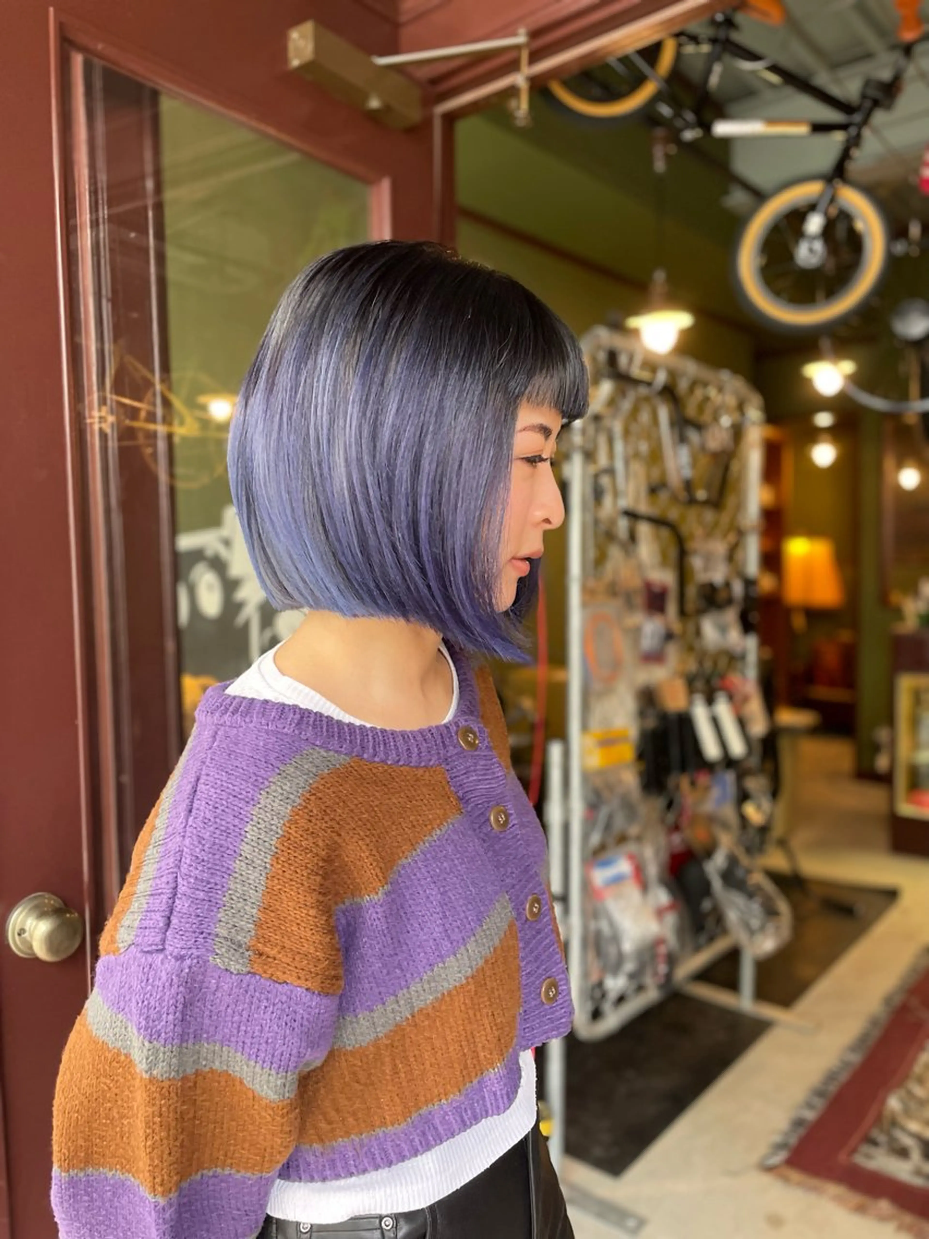 ミディアム カラー ヘアカラー トリートメント ヘアセット PATH-hair. store/MAIのヘアスタイル