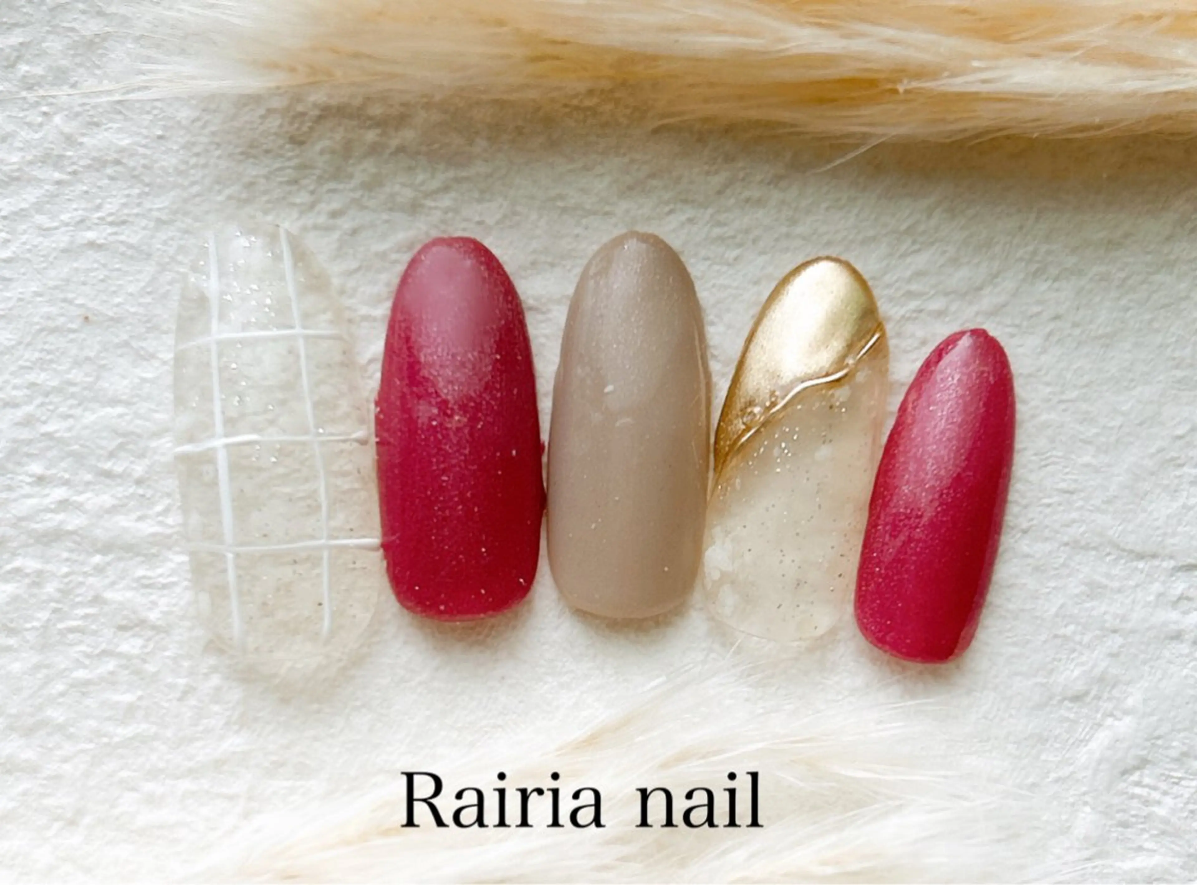 ネイル アートネイル ジェルネイル 持ち込み ニュアンスネイル パラジェル Rairia nail本八幡店のネイルデザイン
