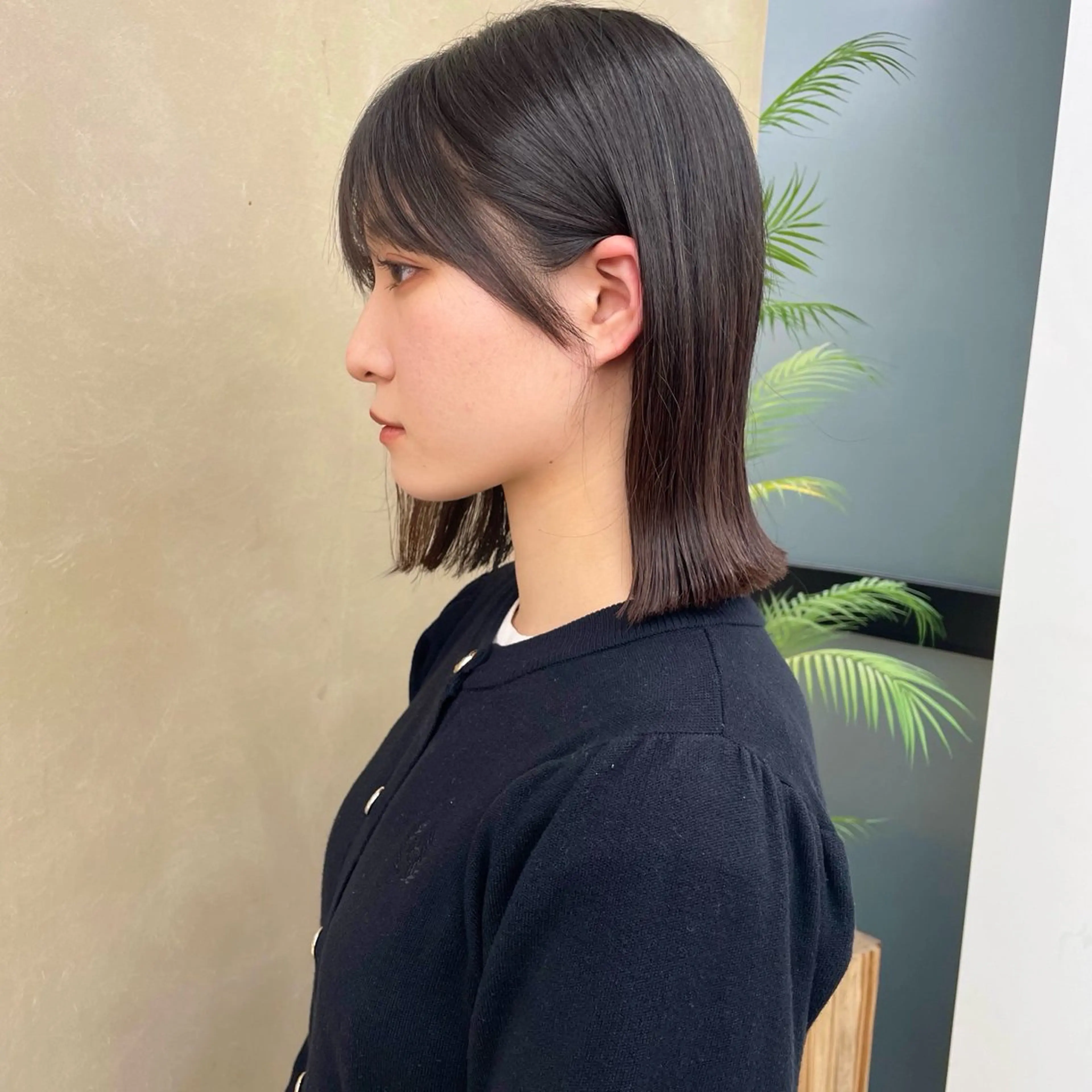 ミディアム カット ヘアカラー トリートメント noe tton所属・あゆな/名古屋/ ボブ/透明感カラーのヘアスタイル