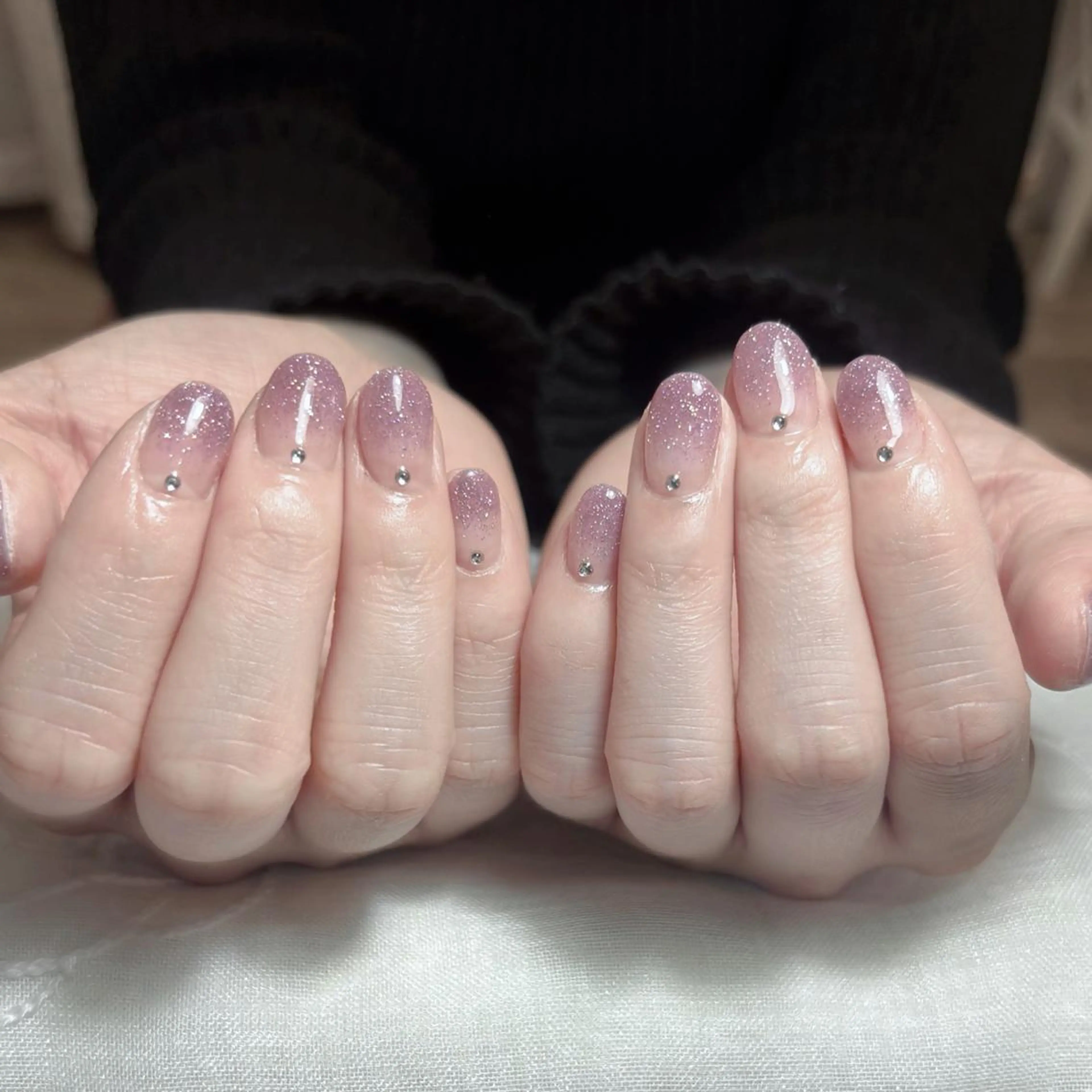 ネイル アートネイル オーロラネイル ガーリー キラキラネイル 韓国ネイル ハンドネイル Diamond NAIL✨のネイルデザイン
