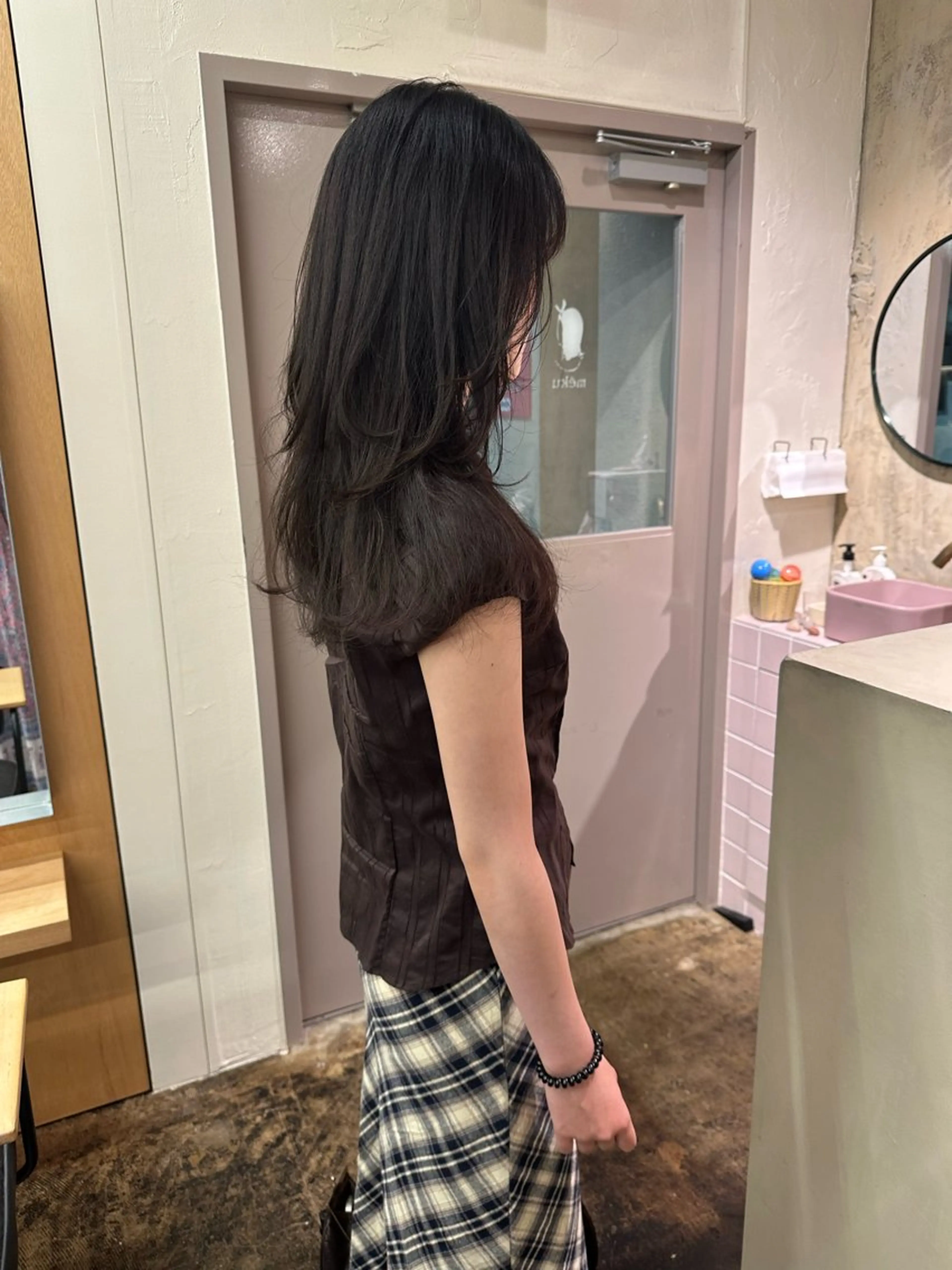 セミロング カラー カット ヘアカラー トリートメント yupi🐈⬛ レイヤー/パーマのヘアスタイル