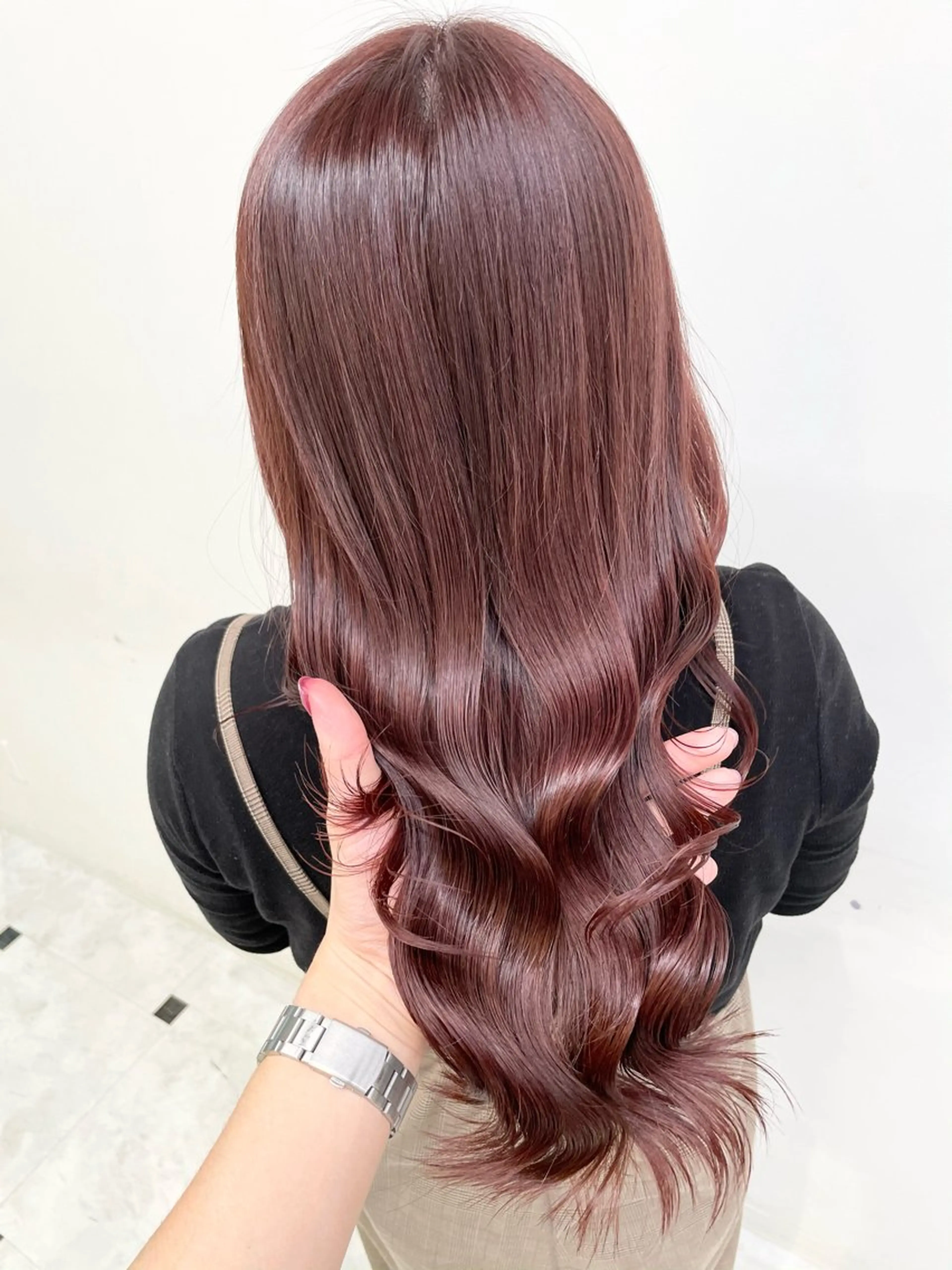 セミロング カラー カット ヘアカラー 🍒ワイン系 ウルフカット🍒拓未のヘアスタイル