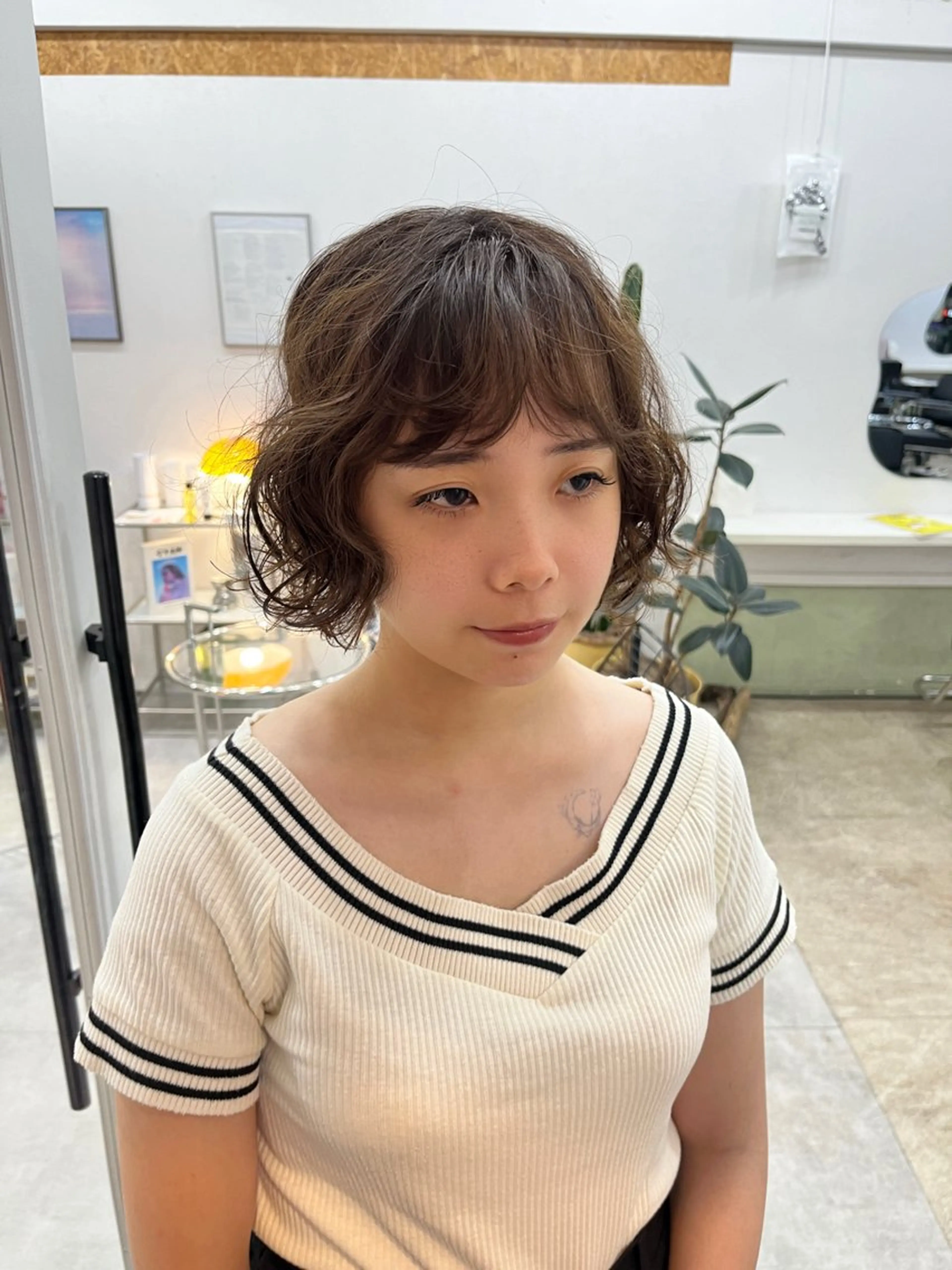 【layer bob perm】カット＋ボブパーマの写真