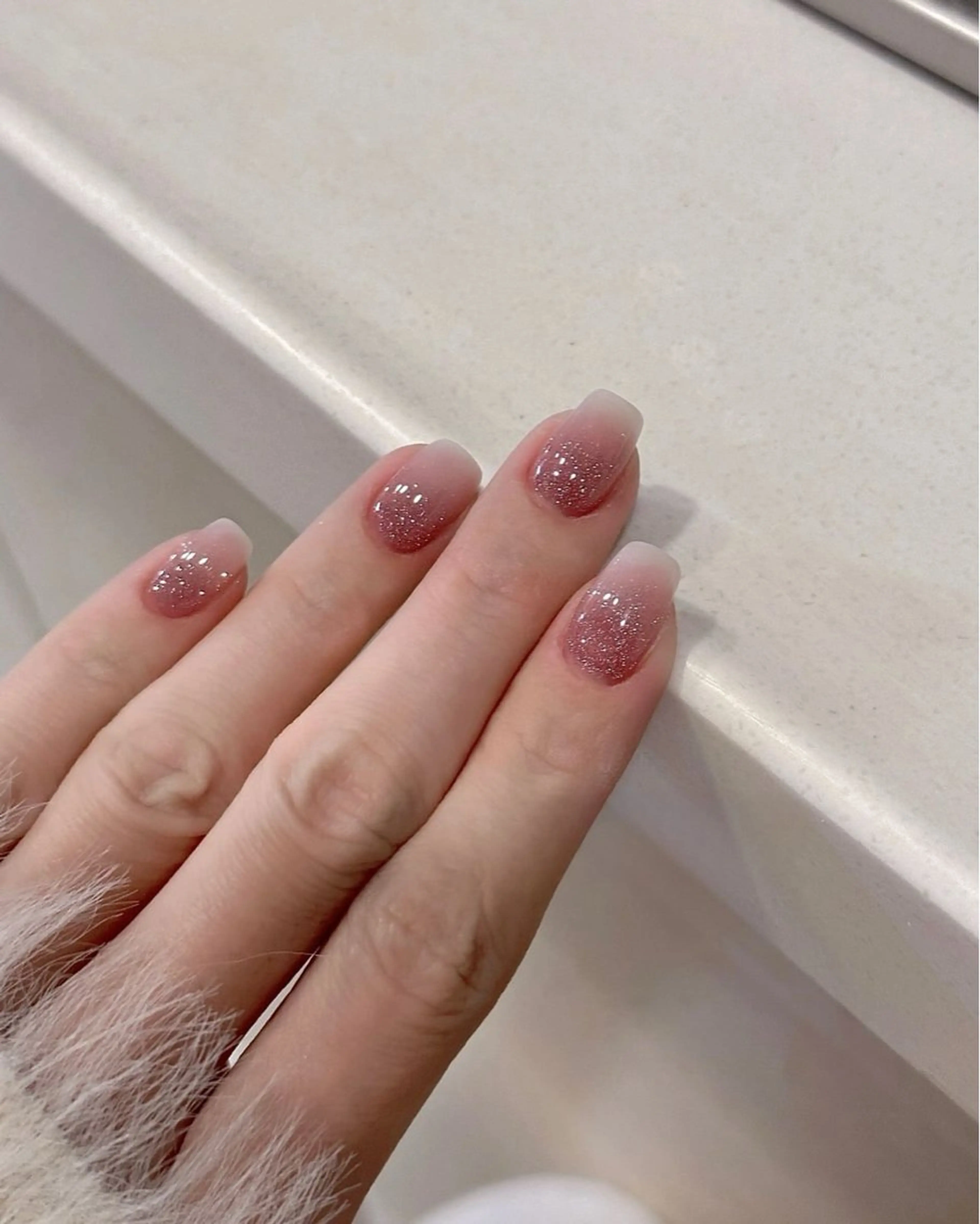 ネイル 長さ出し ジェルネイル 持ち込み オフィスネイル ワンカラーネイル ハンドネイル Michi_Nails_Salon所属・Michi Nail Staffのネイルデザイン