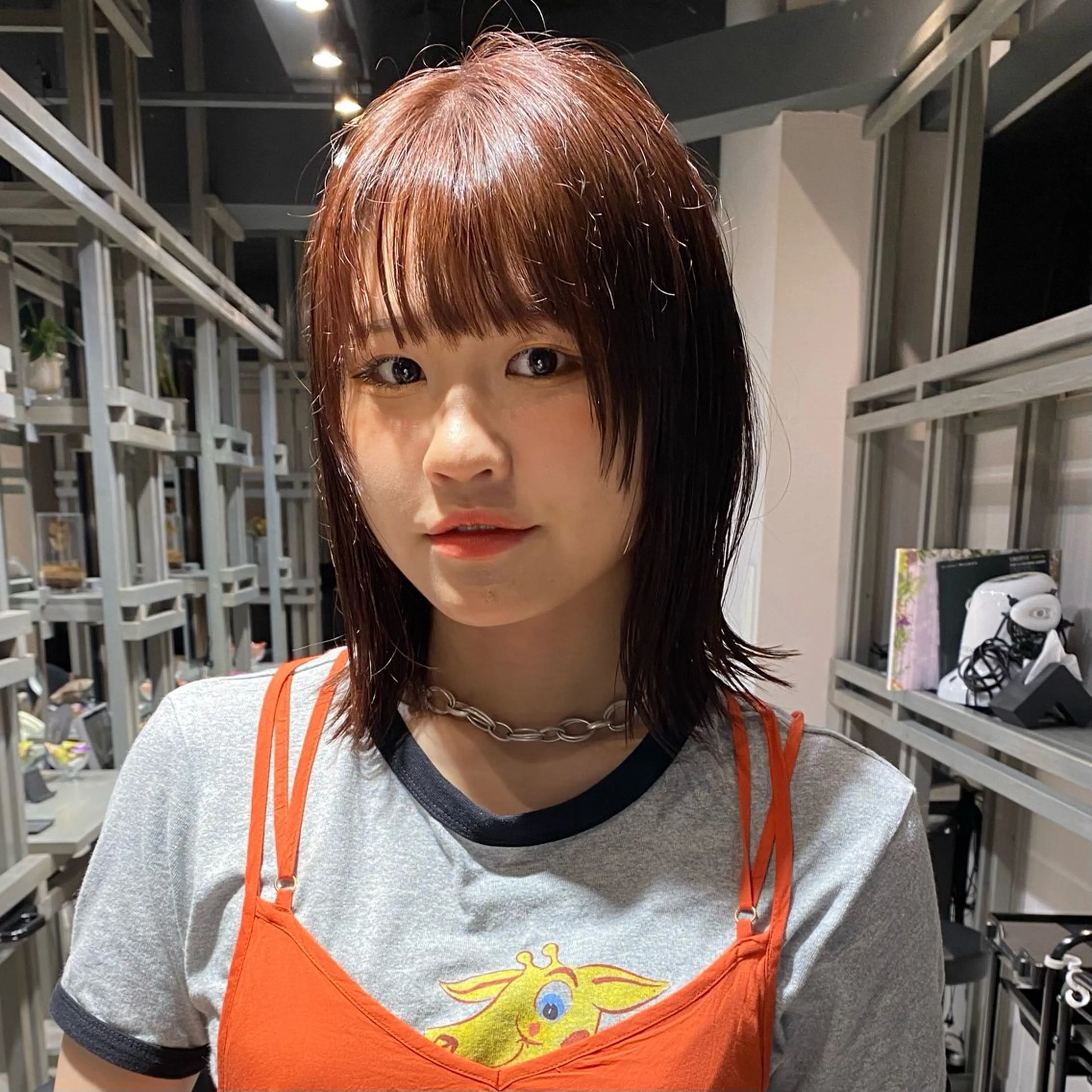 ミディアム ミディアムパーマ ハイライト 髪質改善 レイヤーカット カット ヘアカラー トリートメント また会いたくなる 美容師【KENTA】のヘアスタイル