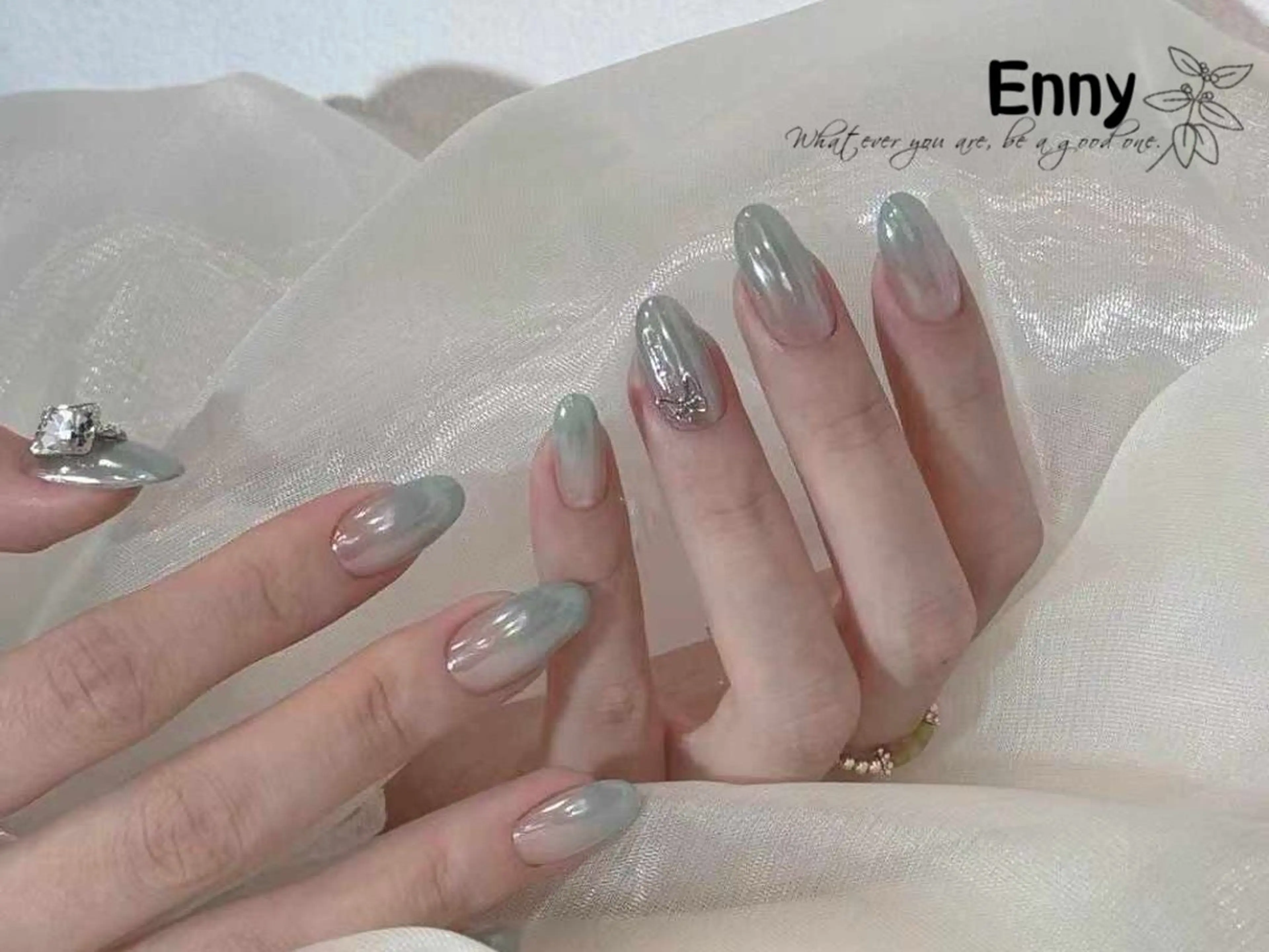 ネイル チークネイル 長さ出し フットネイル フレンチネイル ジェルネイル Enny lovelyのネイルデザイン