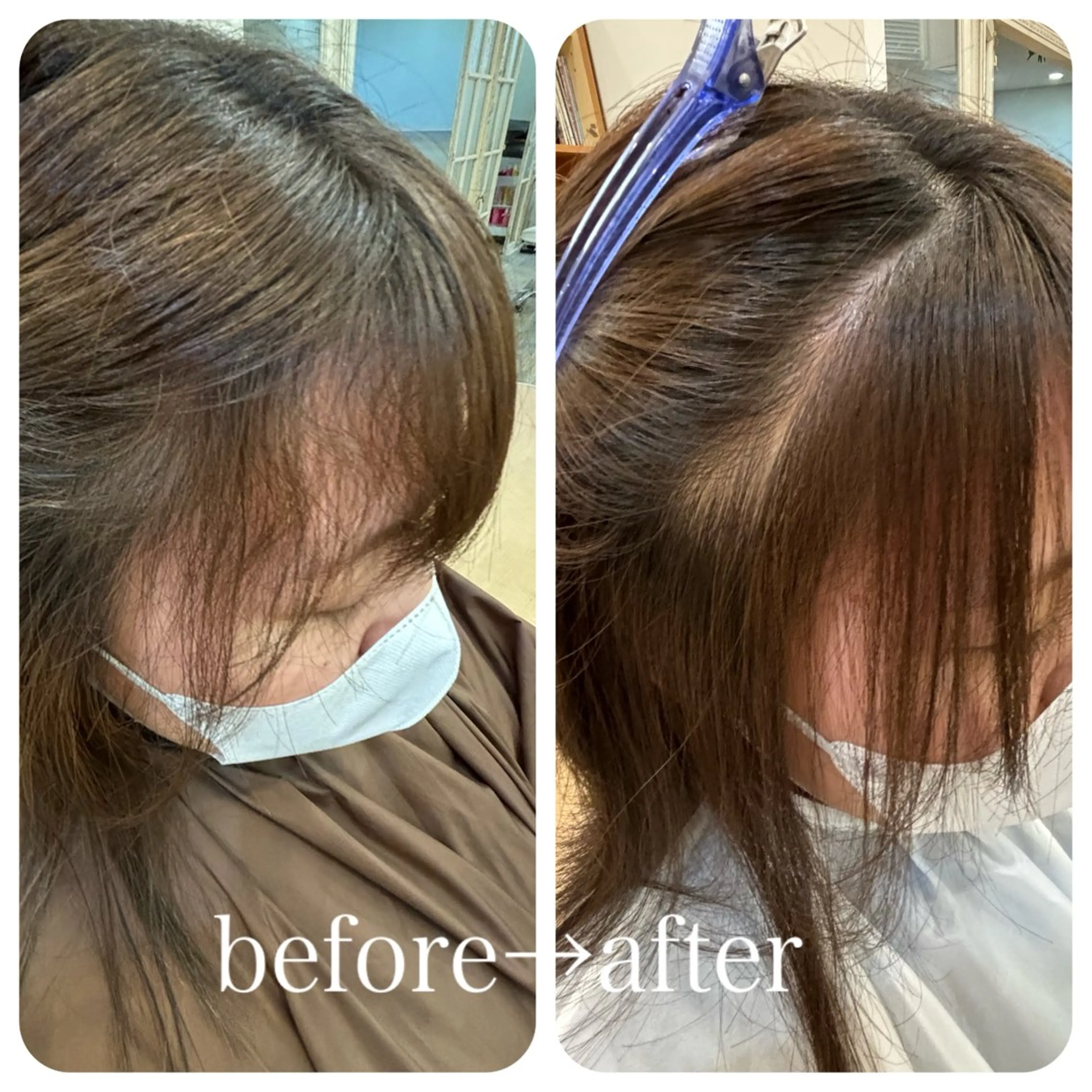 ミディアム 縮毛矯正 Gardenhair 小笠原篤矢のヘアスタイル