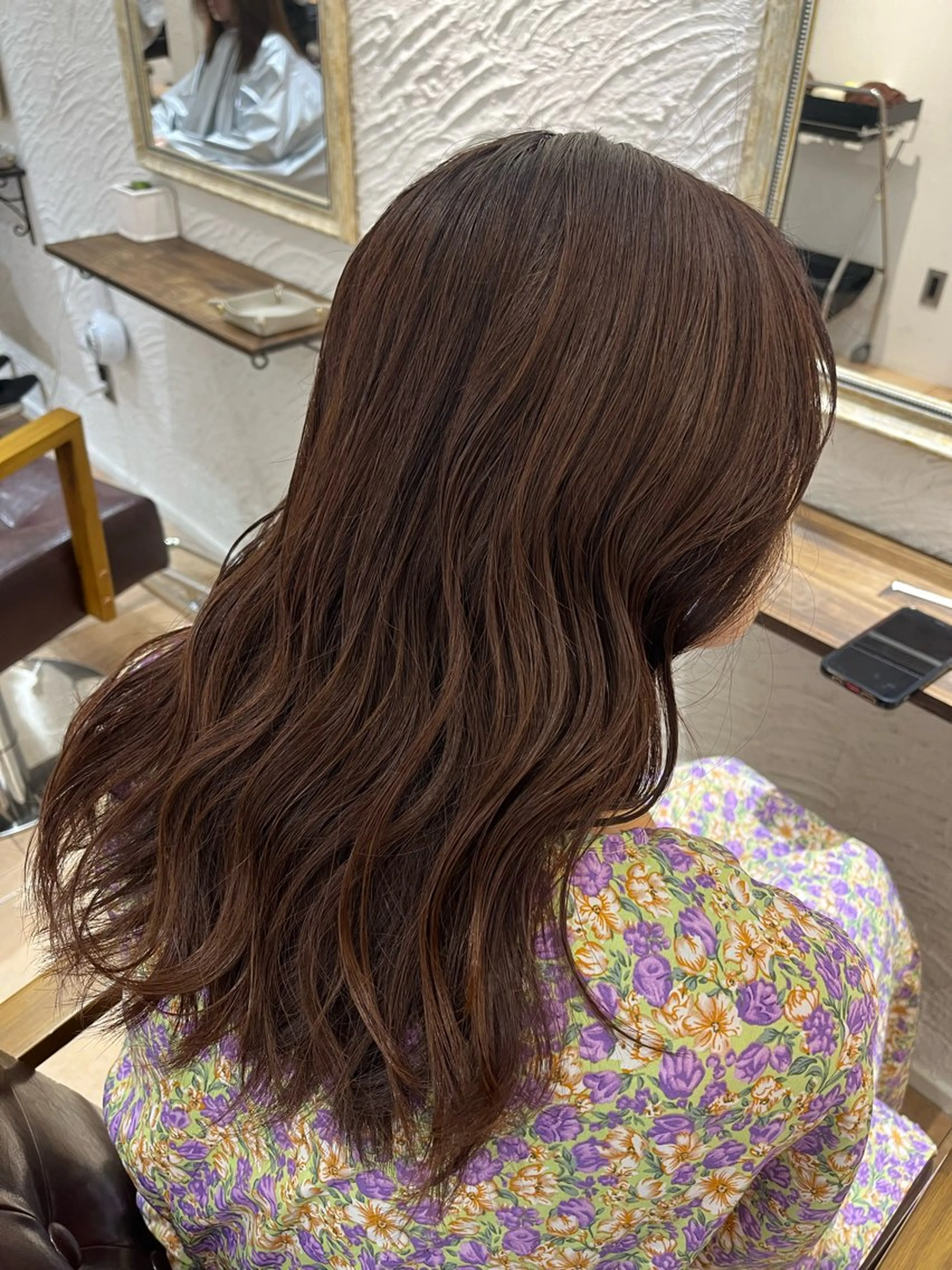 ミディアム カラー ブラウンカラー レッドカラー レッドブラウン カット ヘアカラー トリートメント 🌈透明感カラー🌈 🌟吉田祐介🌟のヘアスタイル