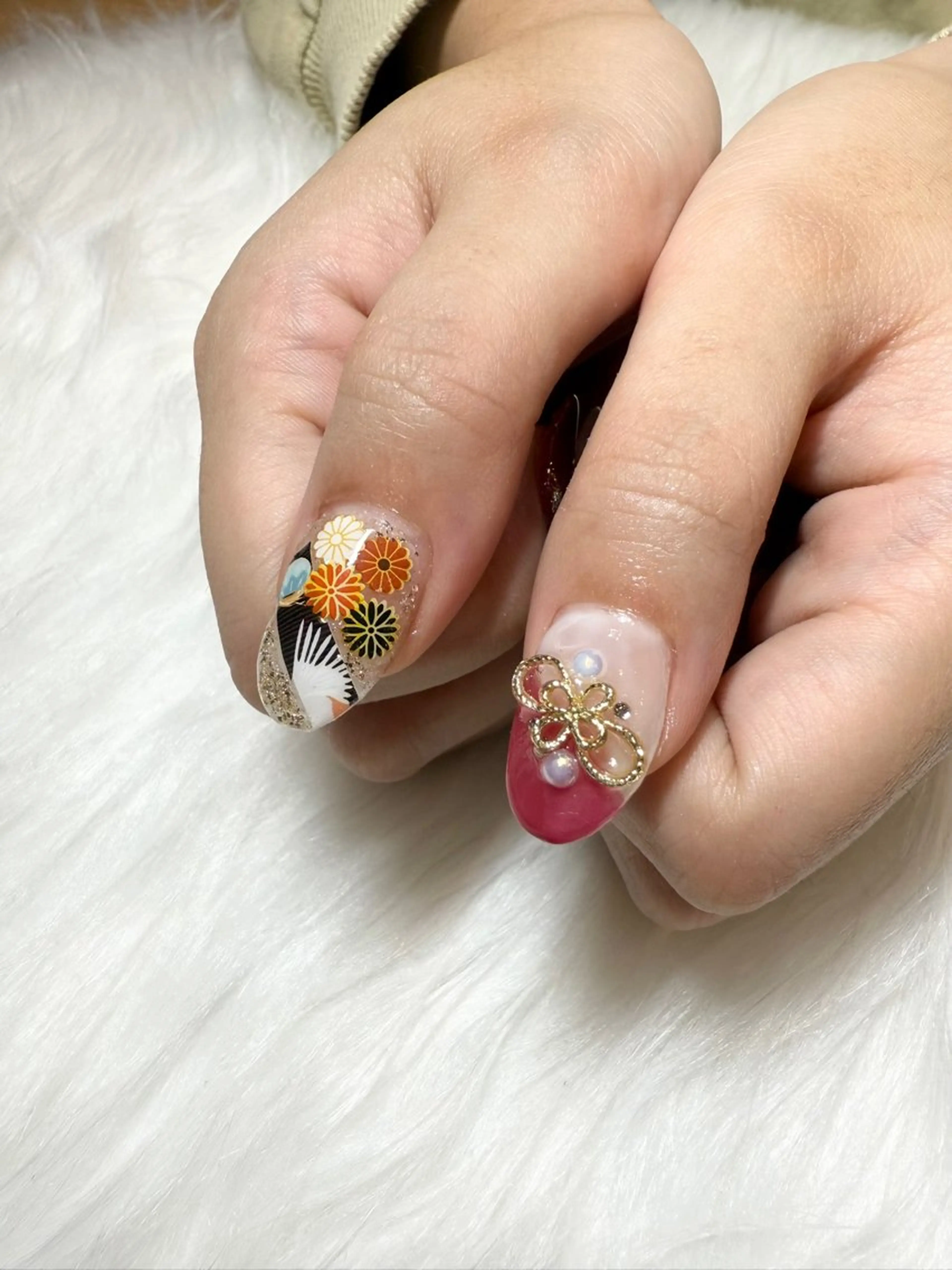 ネイル 成人式 nail salon 〜Miari〜所属・吉澤 梓のネイルデザイン