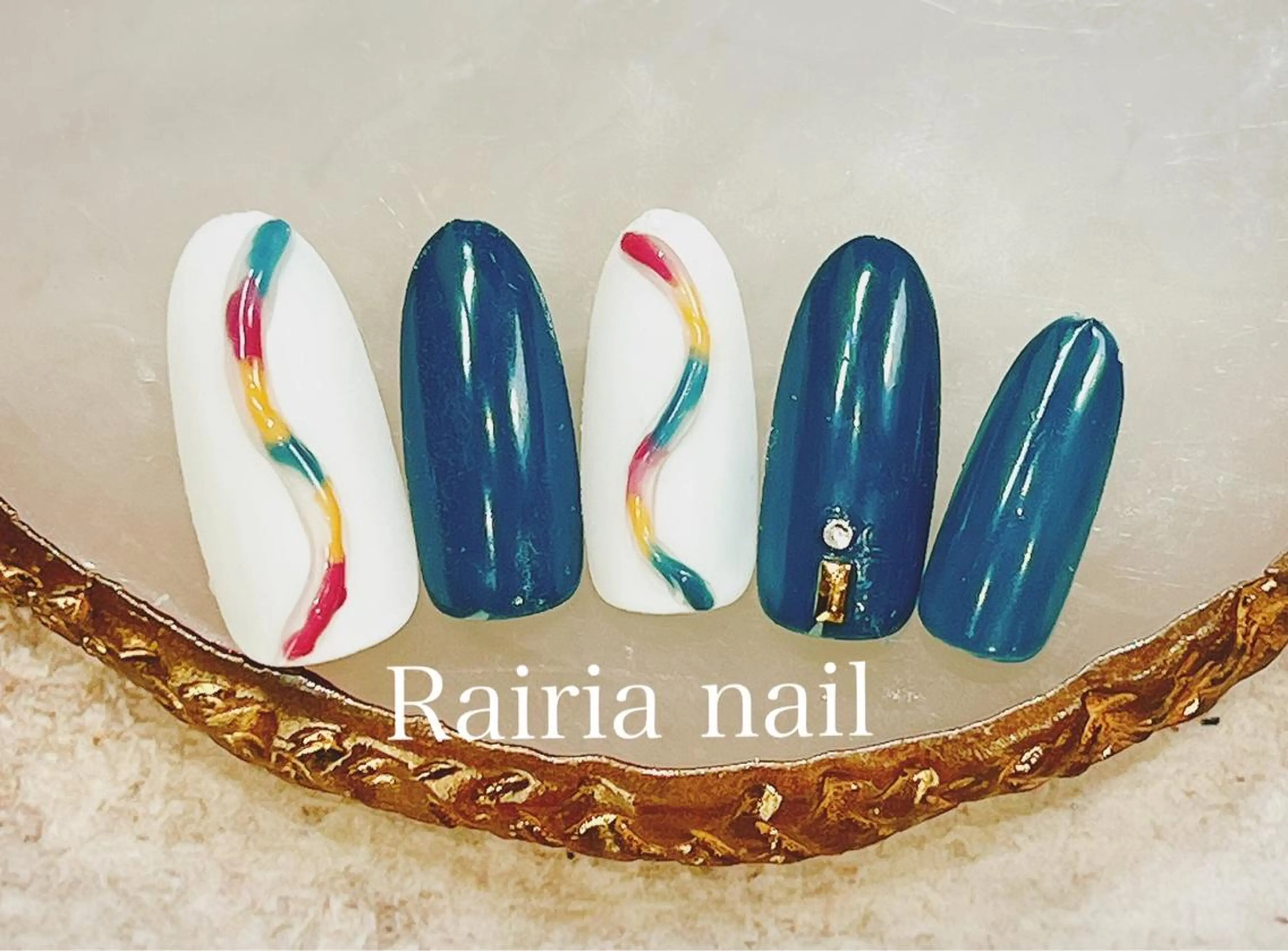 ネイル アートネイル カジュアル フットネイル ジェルネイル キラキラネイル Rairia nail本八幡店のネイルデザイン
