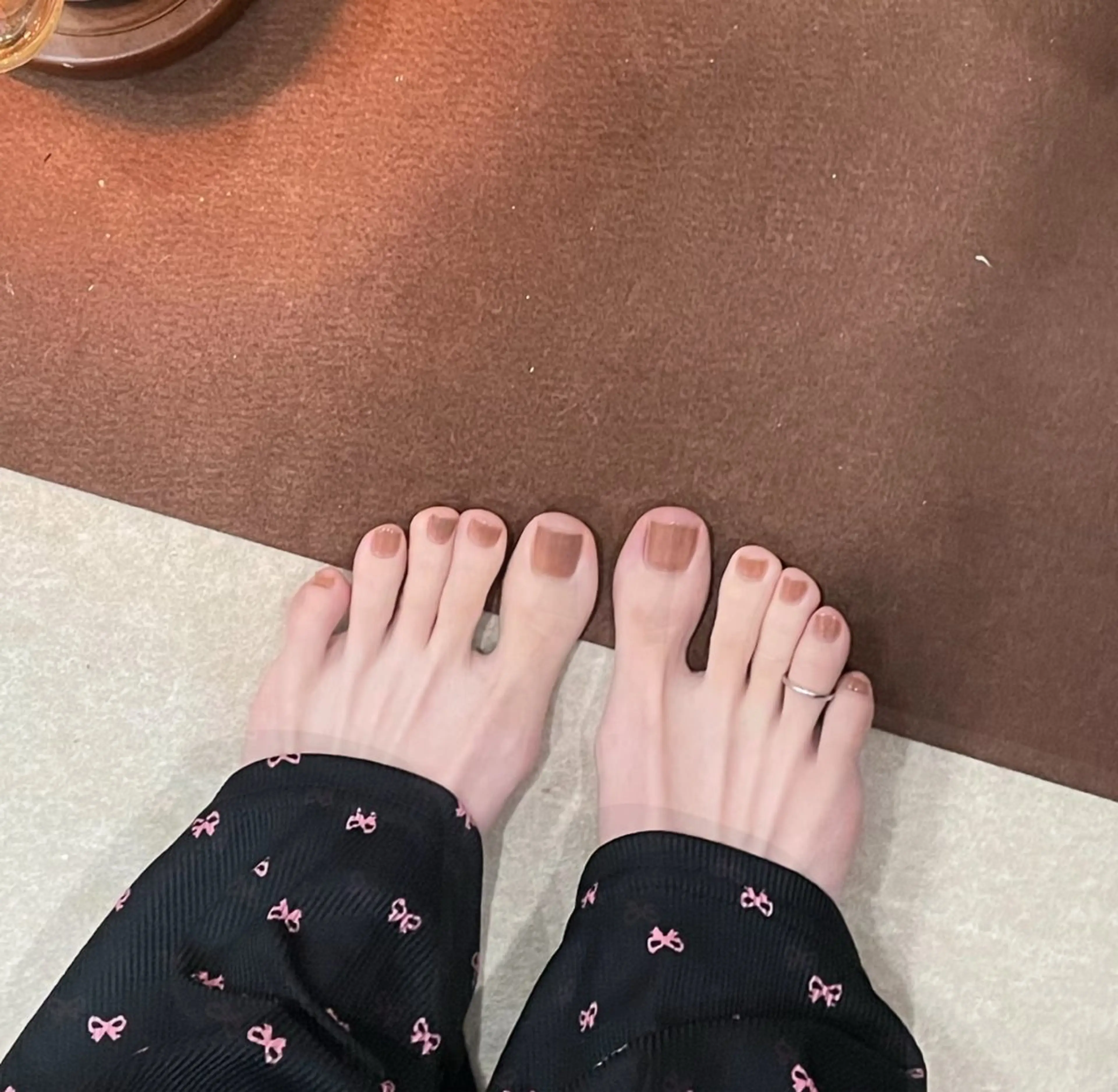 フットネイル　ワンカラーの写真