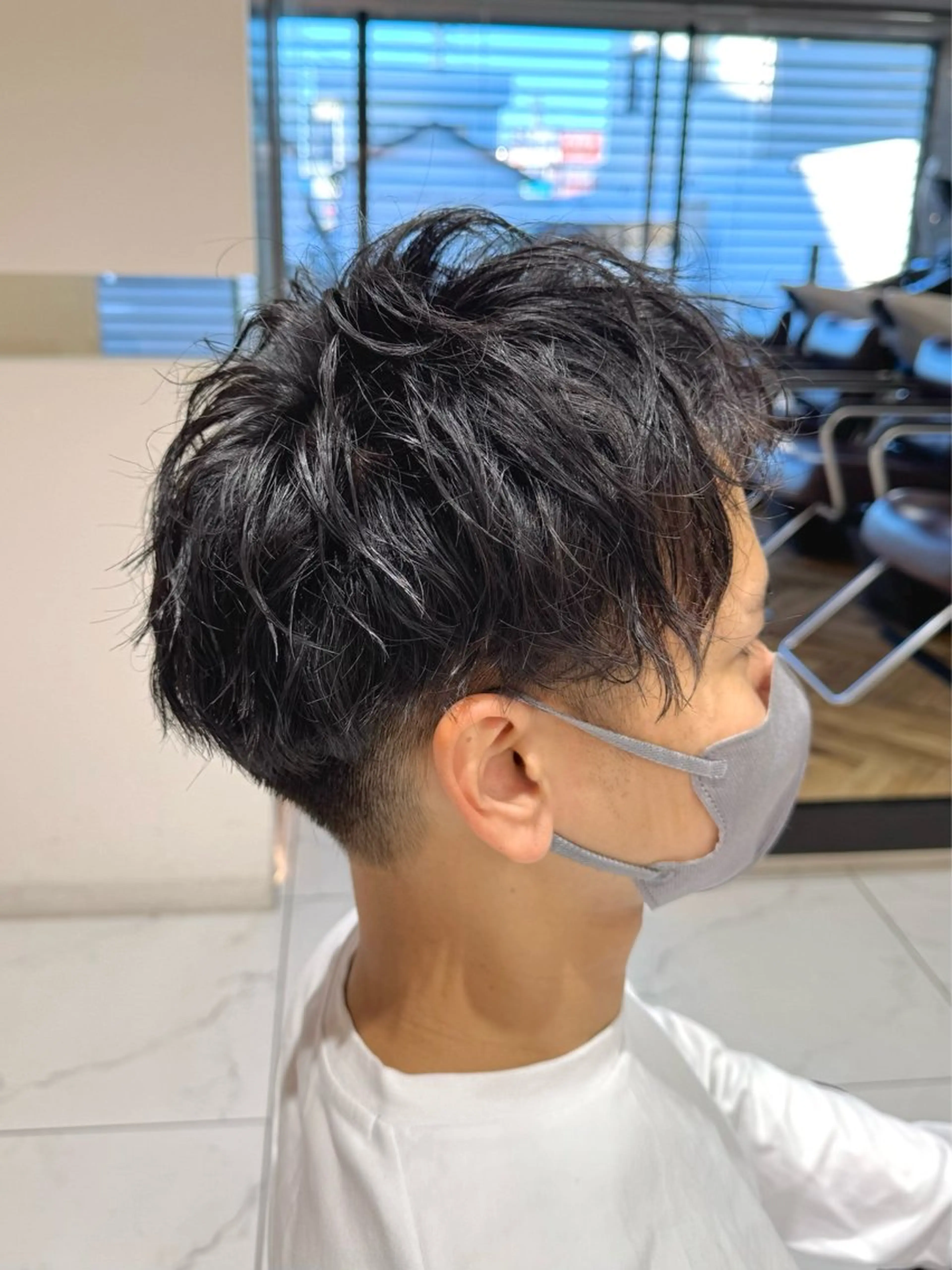 パーマ メンズ メンズパーマ カット パーマ 八木 菜美のヘアスタイル