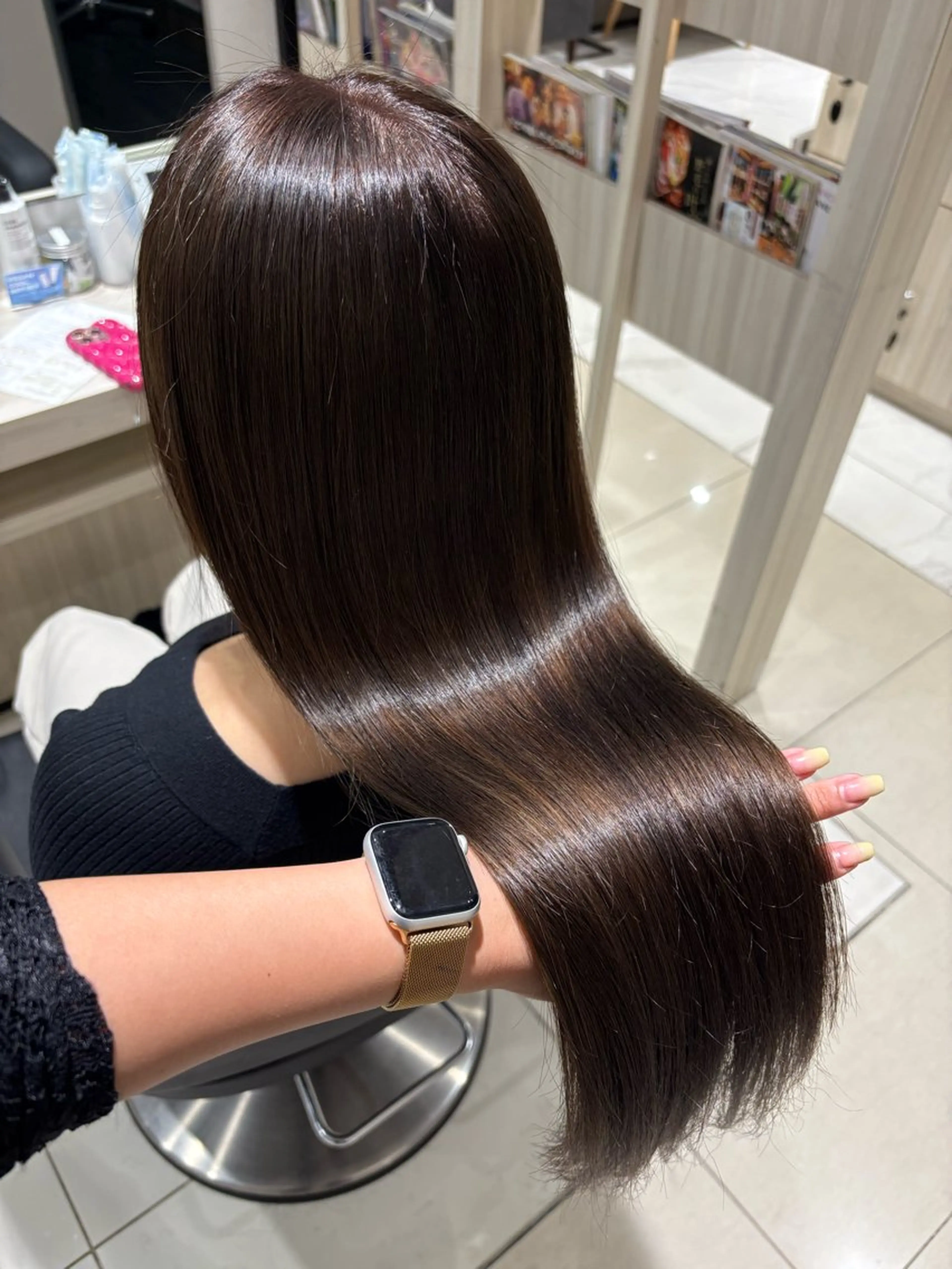 ロング ヘアカラー 🫧うる艶カラー🫧 💘サヤ 💘のヘアスタイル