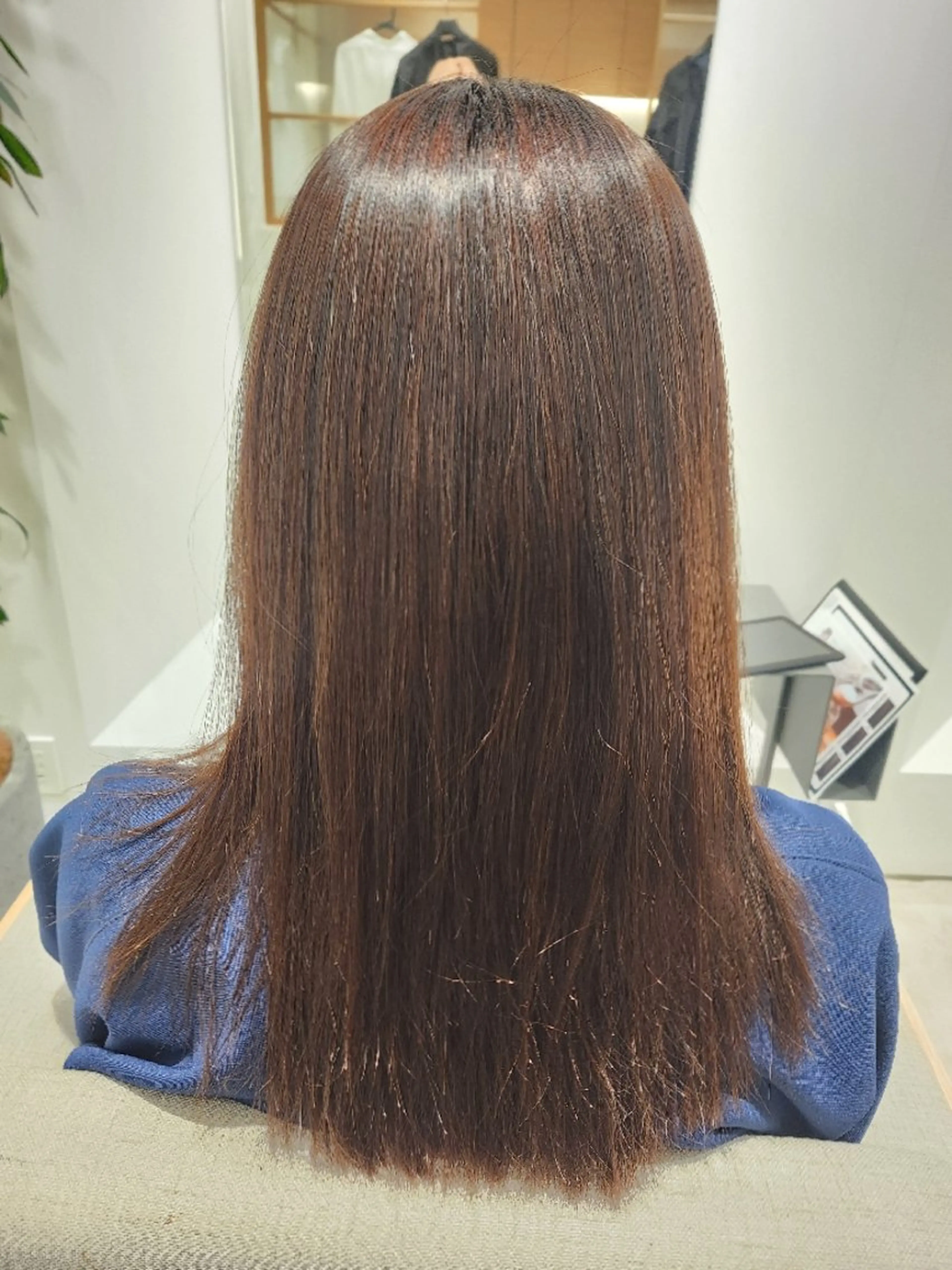 縮毛矯正 トリートメント stair:case所属・💜艶髪カラー💜 🎶富川美希🎶のヘアスタイル