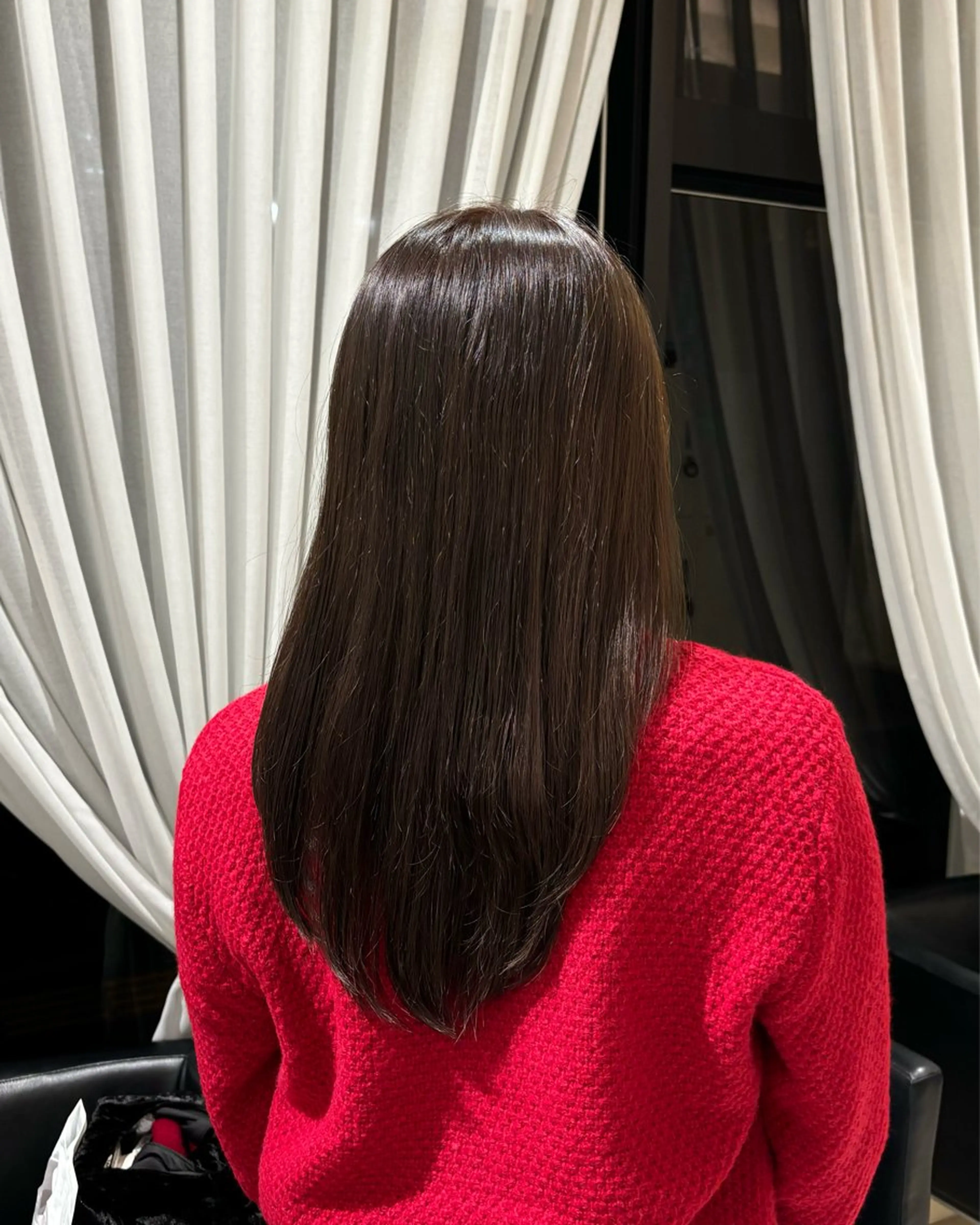 セミロング カラー カット ヘアカラー 辻村 彩華のヘアスタイル