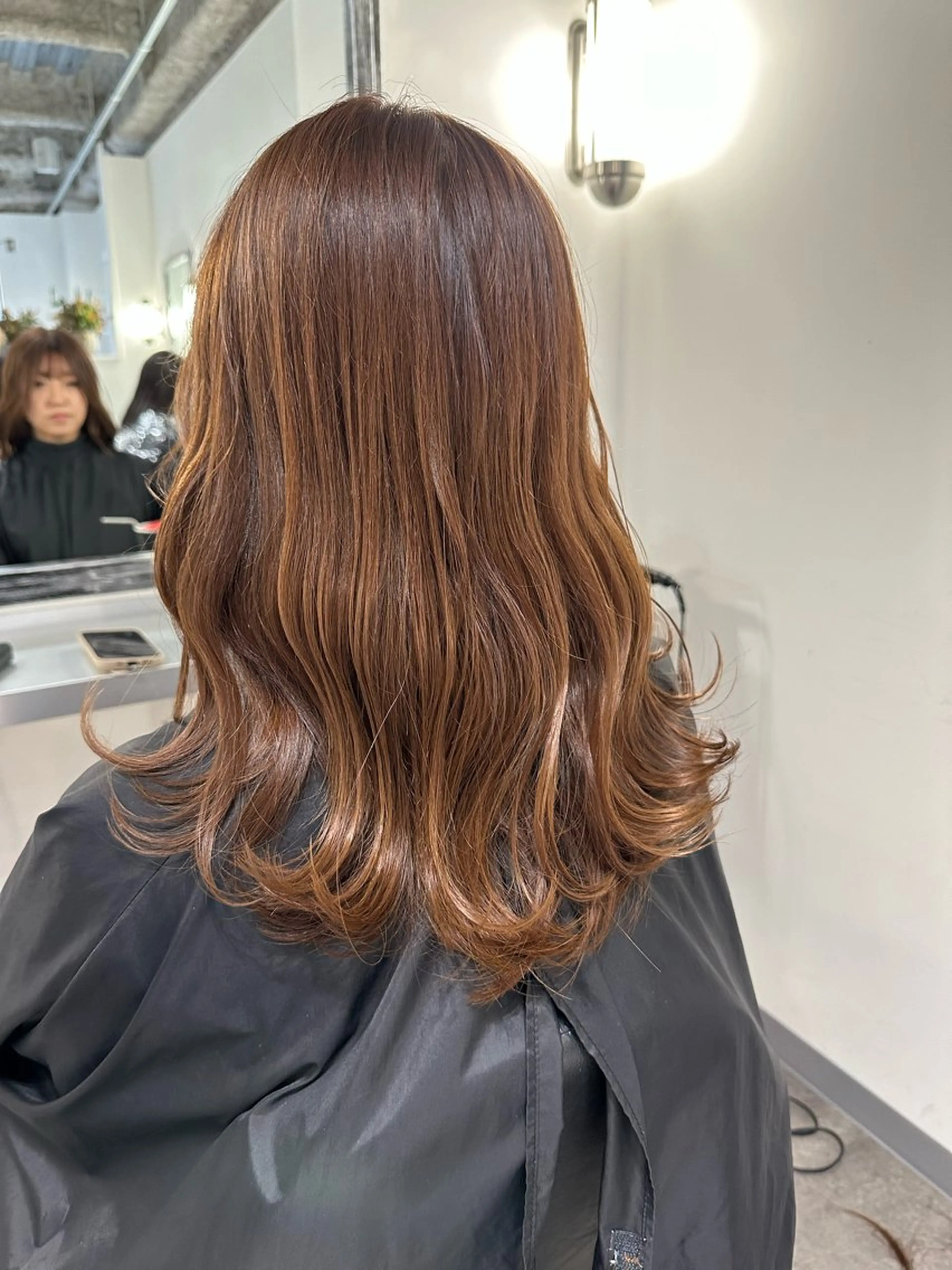 セミロング カラー ブラウンカラー 篠崎 佑季のヘアスタイル