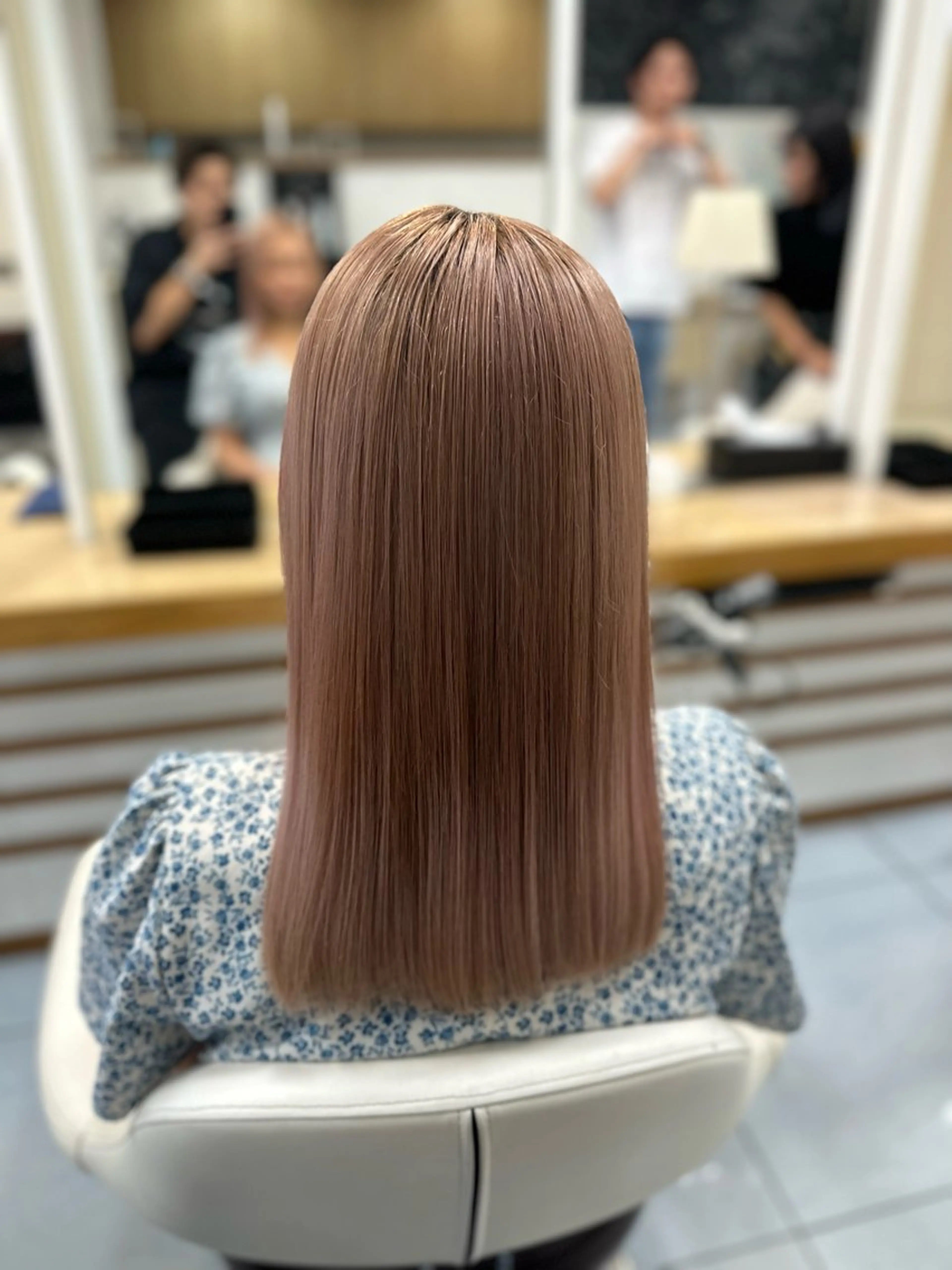 セミロング トリートメント 髪質改善🍏縮毛矯正 /ブリーチ矯正岡部のヘアスタイル