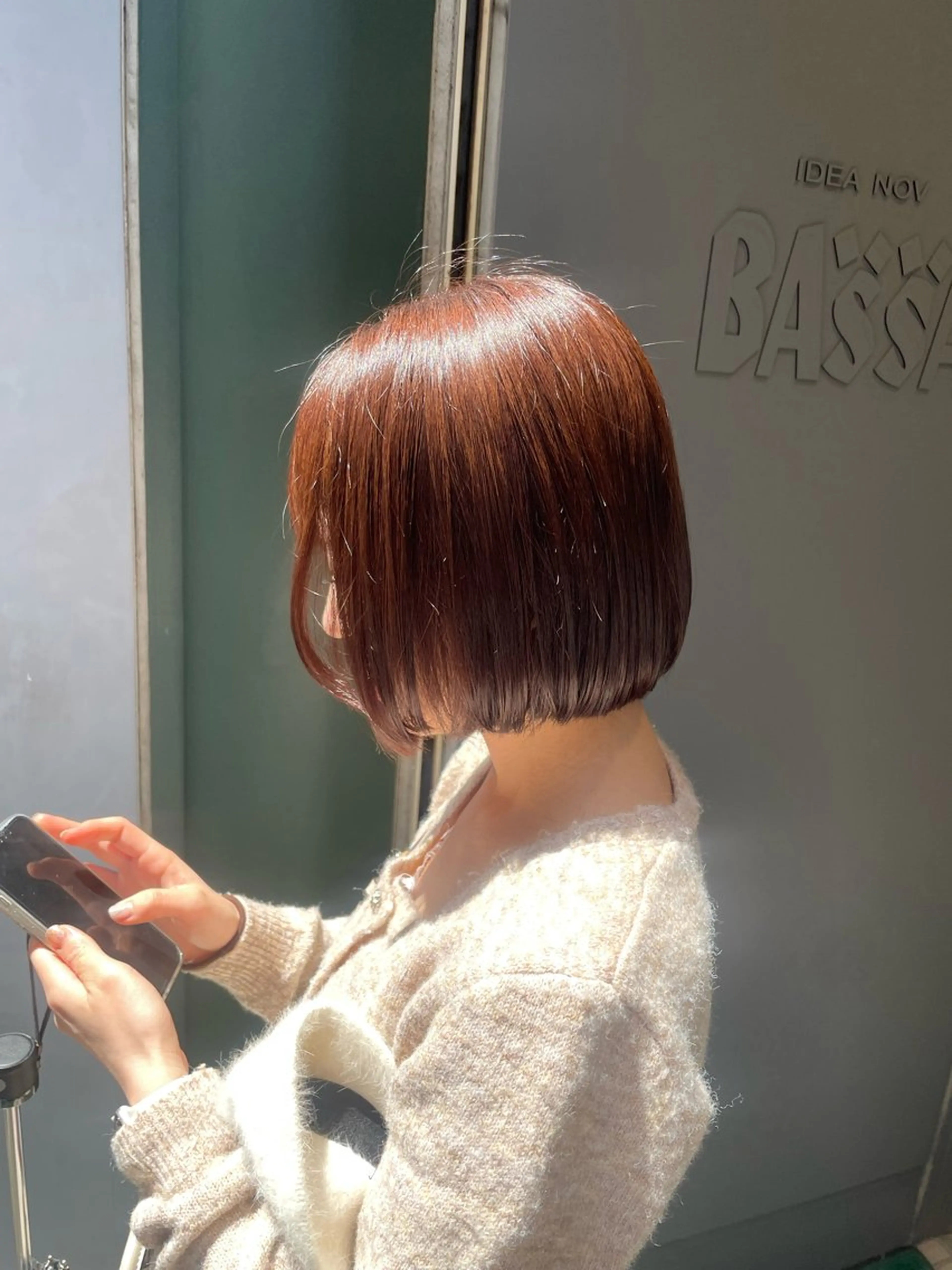 カラー ブラウンカラー カット 🪸暖色艶カラー/ shiori🫧のヘアスタイル