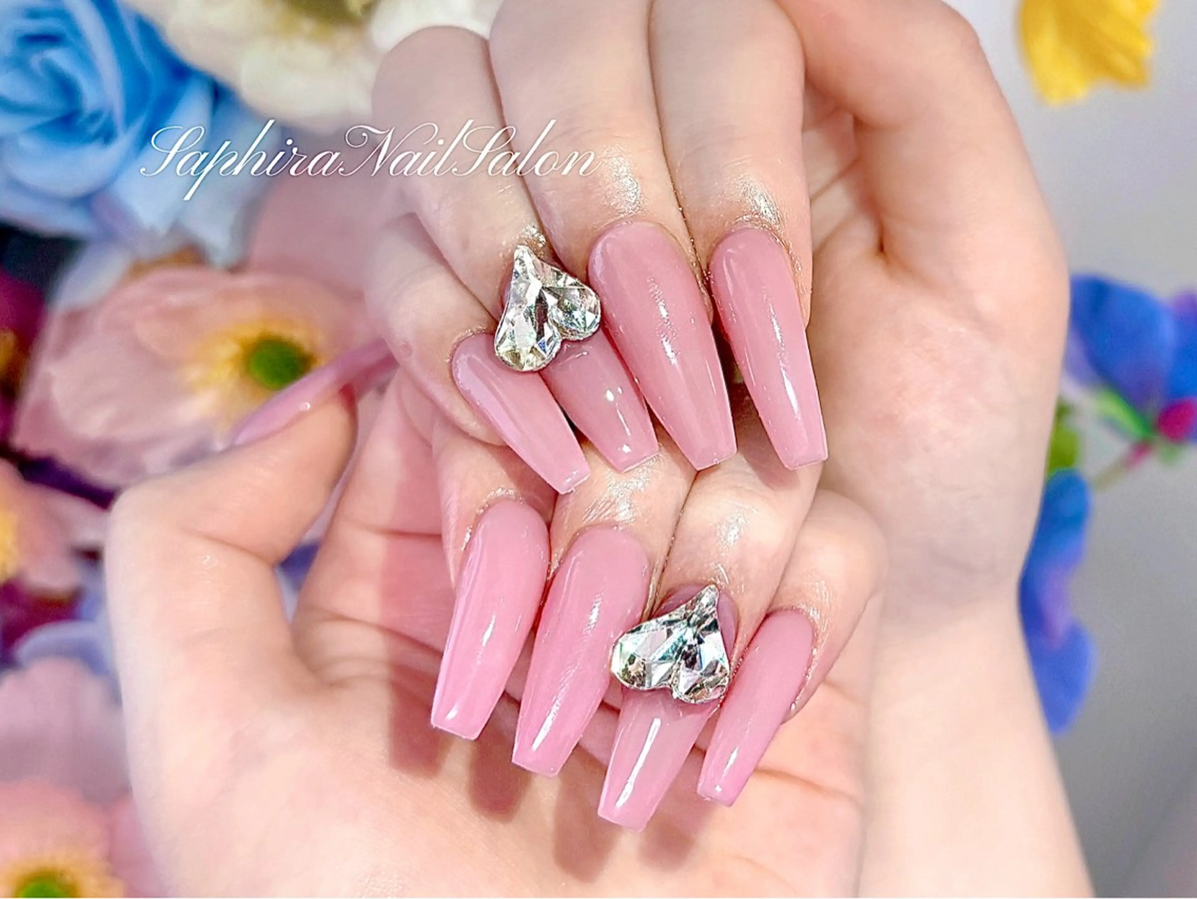 カラー ハンドネイル Saphiraネイル サロン錦糸町のネイルデザイン