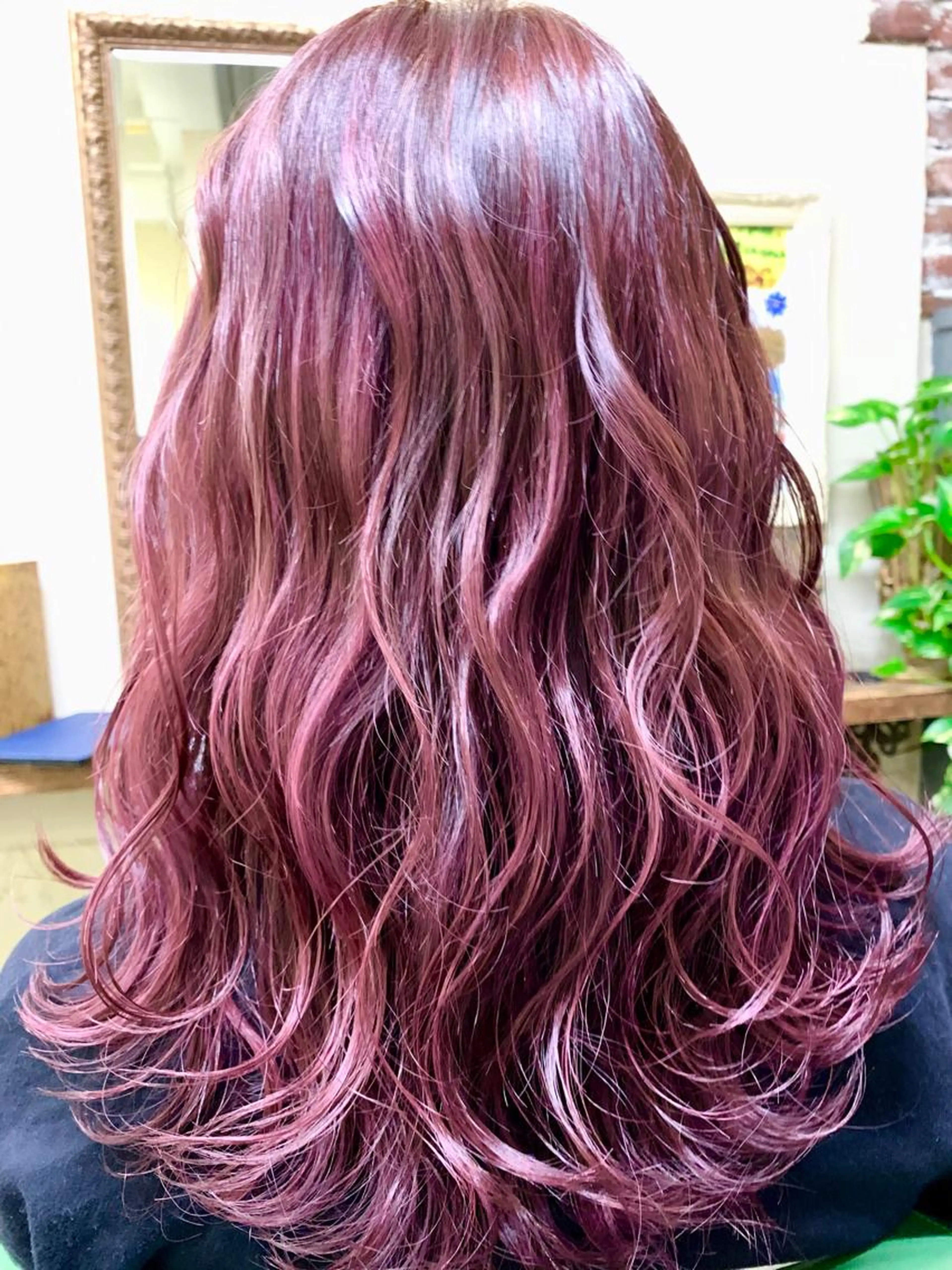 前髪カット&イチオシ✨ピンク系🌸フュージョニストカラーの写真