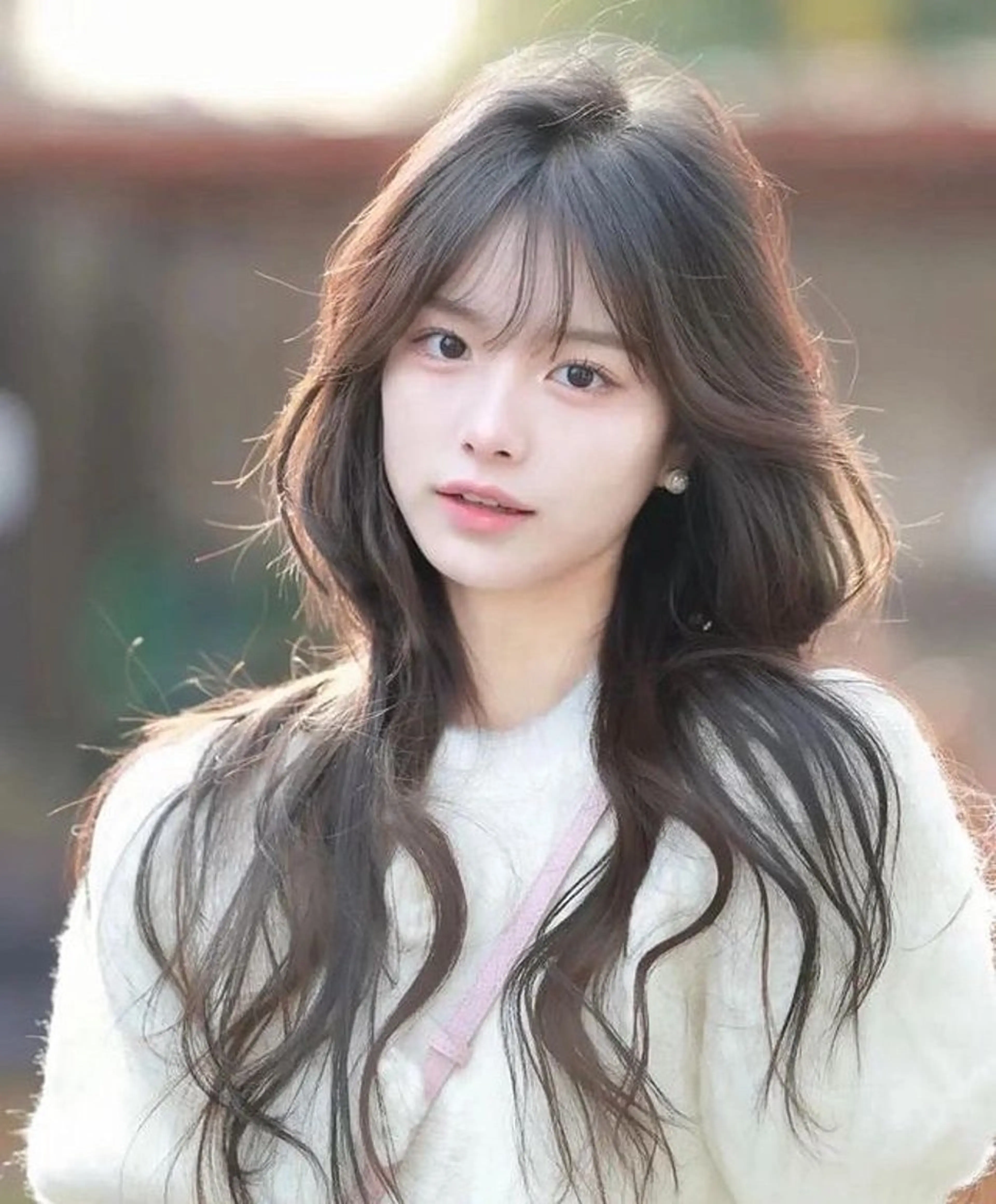 ロング カット パーマ 韓国ヘア🇰🇷 YURIYAのヘアスタイル