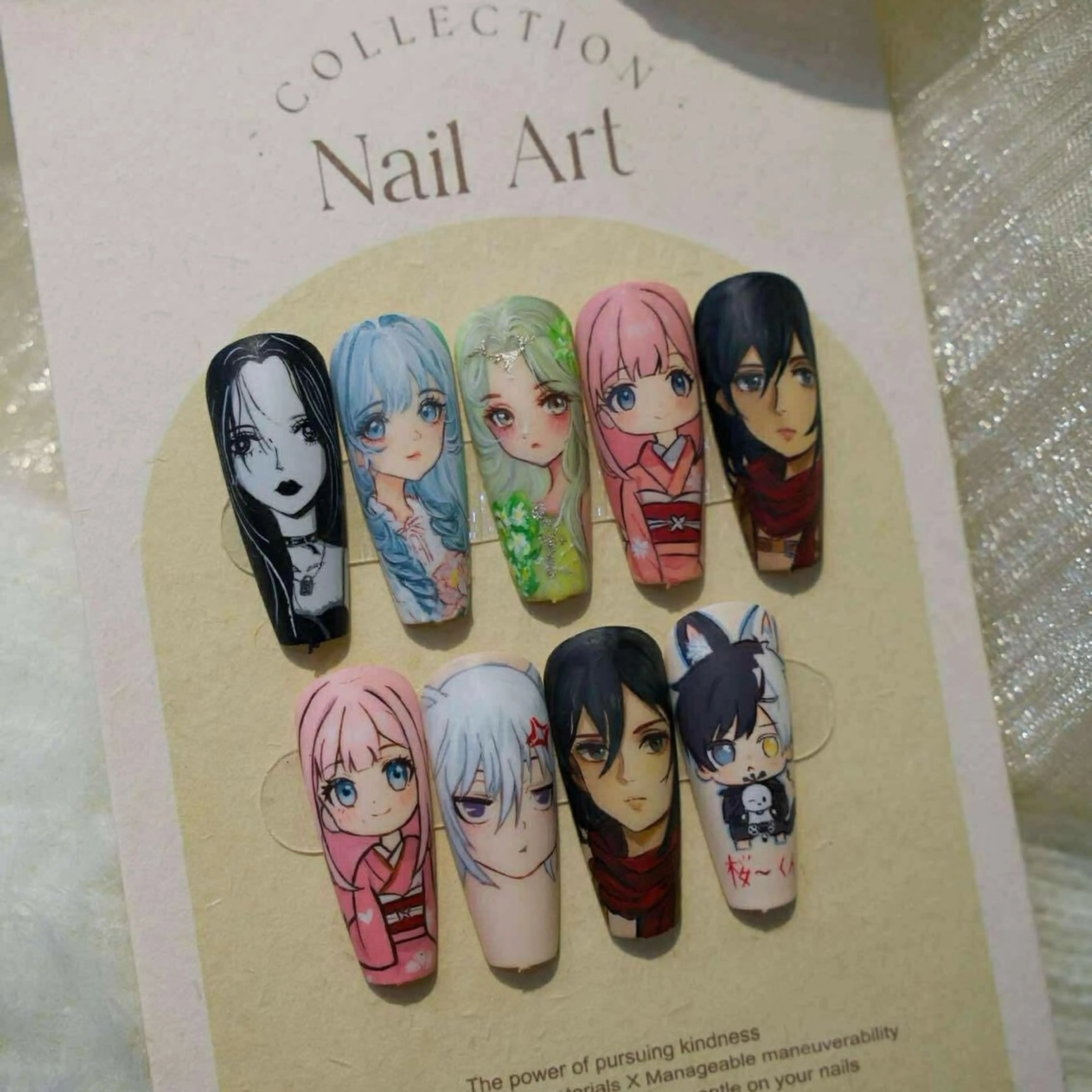 ネイル 成人式 ロングネイル マグネットネイル 大理石ネイル(マーブル) 持ち込み ハンドネイル Momoa nail salon所属・MoMoA Nail ネイル長さ出し専門店のネイルデザイン