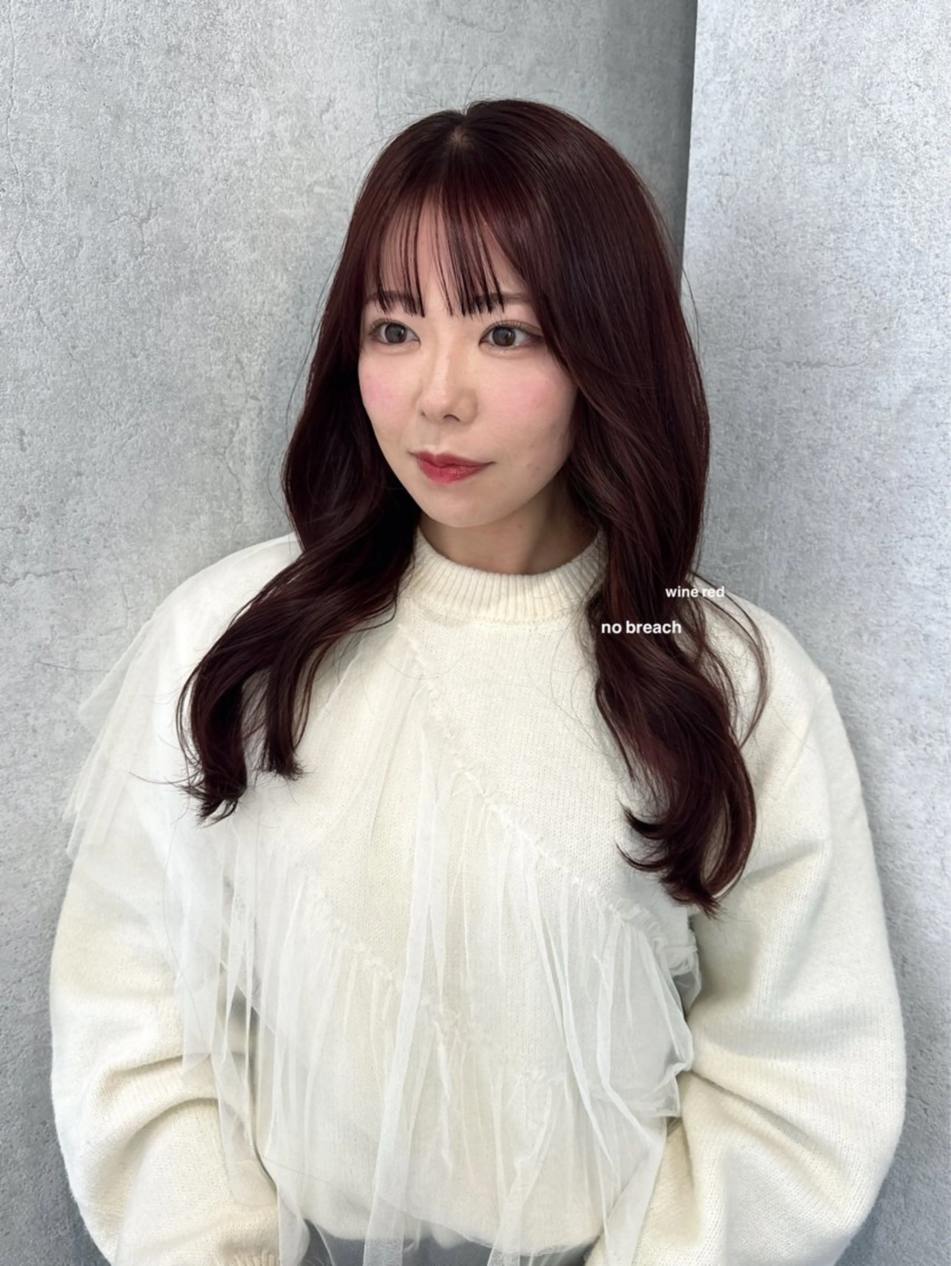 ロング カラー カット ヘアカラー トリートメント v-lab studio所属・韓国レイヤーカット/ 艶カラー/ noaのヘアスタイル